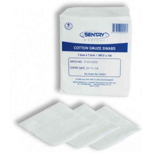 Sentry Gauze Swab 8 Ply