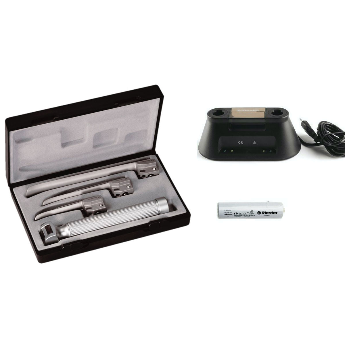 Riester Ri-Standard Miller Baby Set with AA Handle & Blades 0, 1, 2