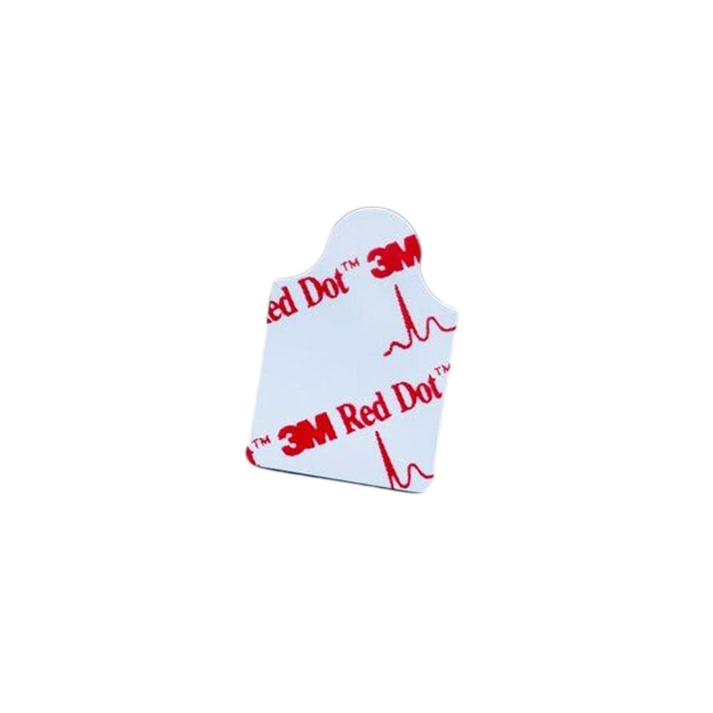 3M Healthcare ECG Electrodes Resting ECG Electrode / 3cm x 2cm / Conductive Adhesive 3M Red Dot Monitoring Electrode