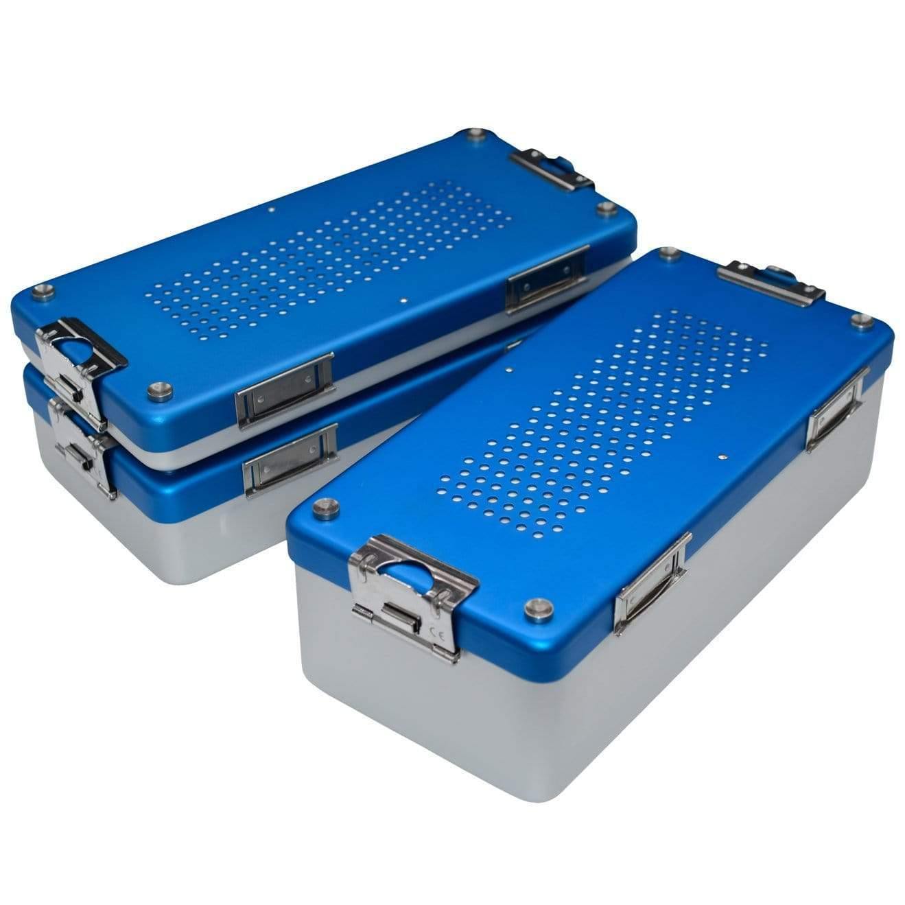 Armo Surgical Instruments 300 x 140 x 40mm Aluminium Sterilisation Container With Lid