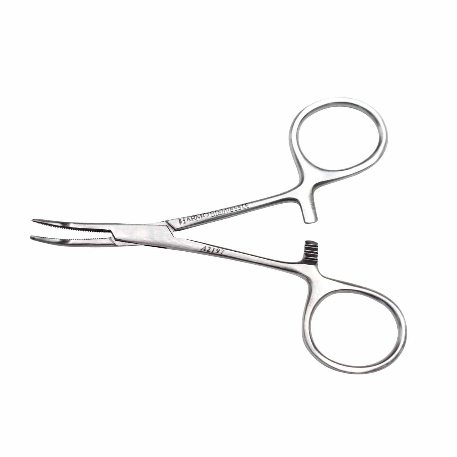 Armo Surgical Instruments 10cm / Curved / 1x2 Teeth Armo Hartman Alligator Forceps
