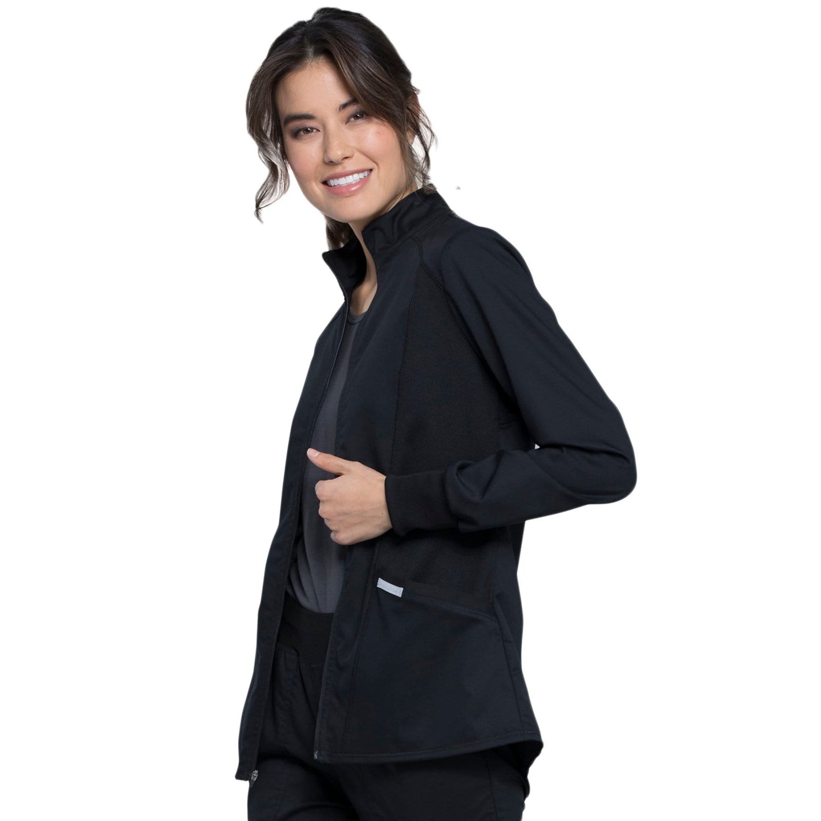 Cherokee Revolution WW301 Scrubs Jacket Women Black