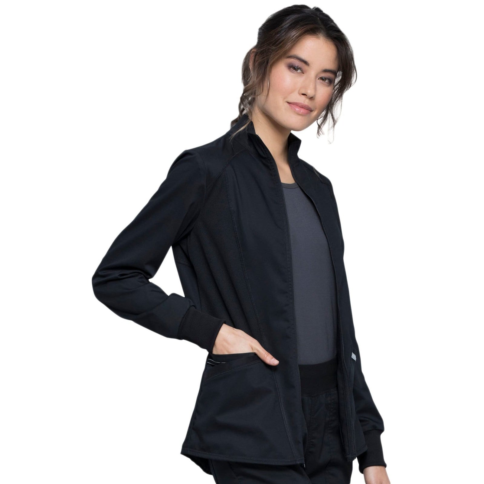 Cherokee Revolution WW301 Scrubs Jacket Women Black