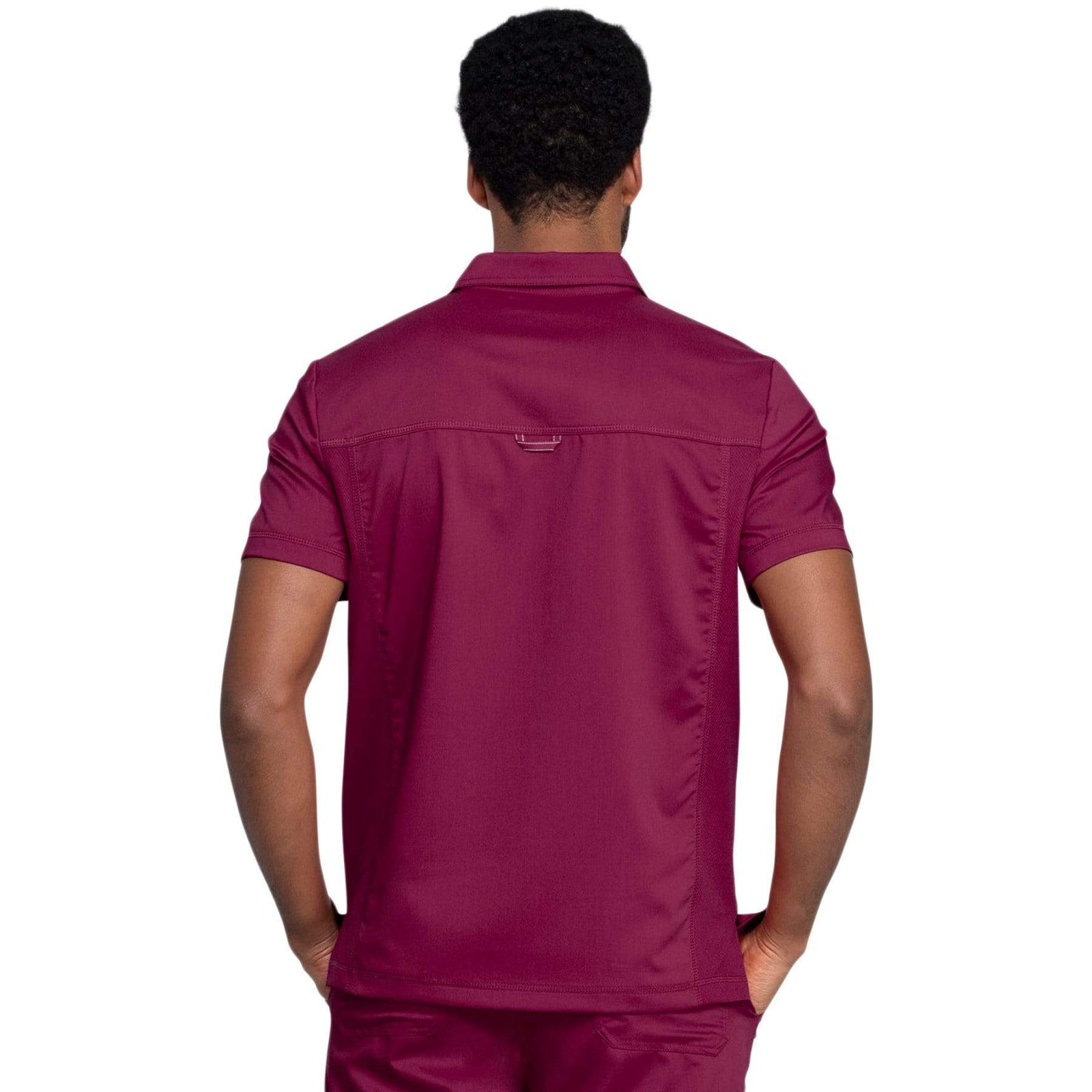 Cherokee Revolution WW615 Scrubs Top Men Wine