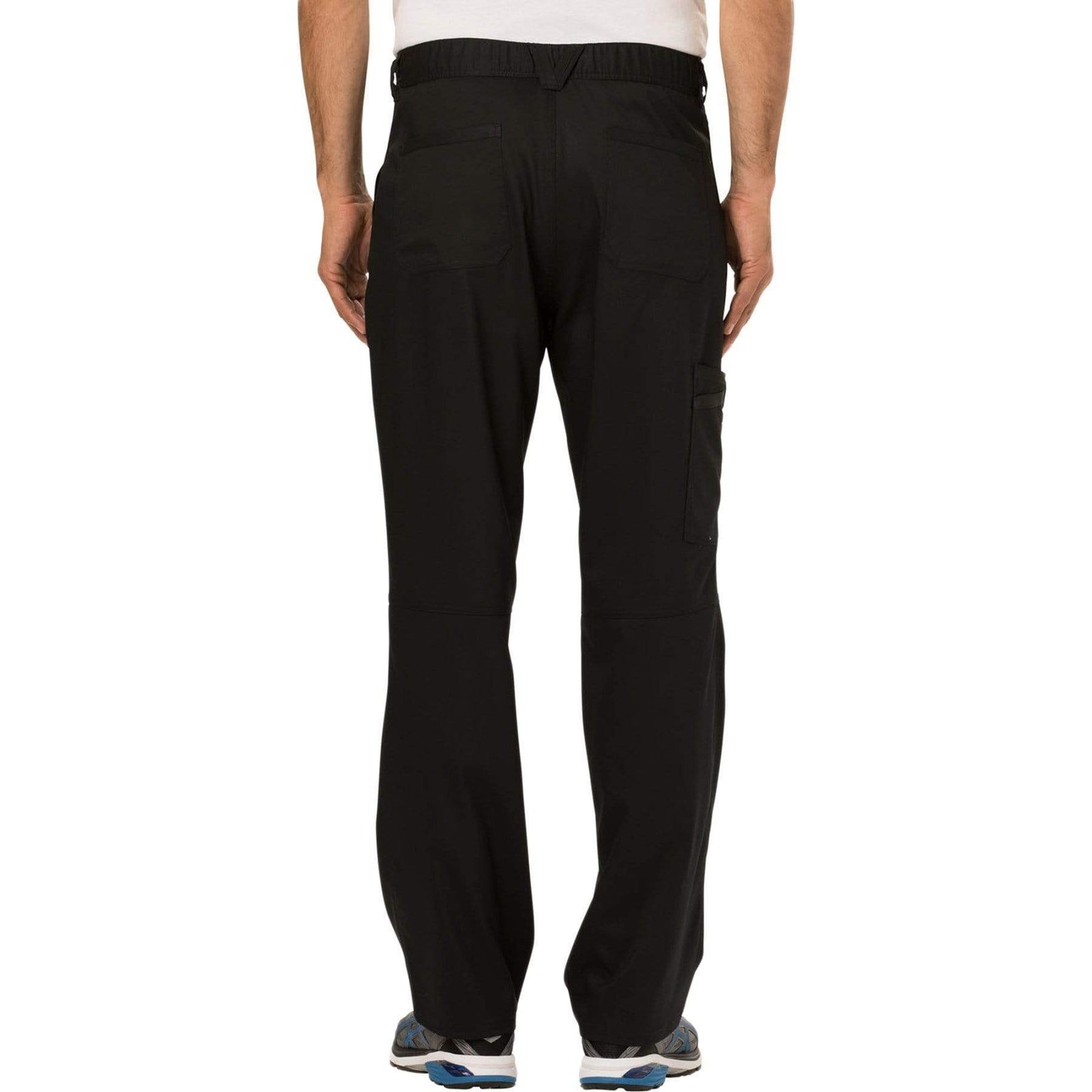Cherokee Workwear Revolution WW140 Scrubs Pants Men's Fly Front Black