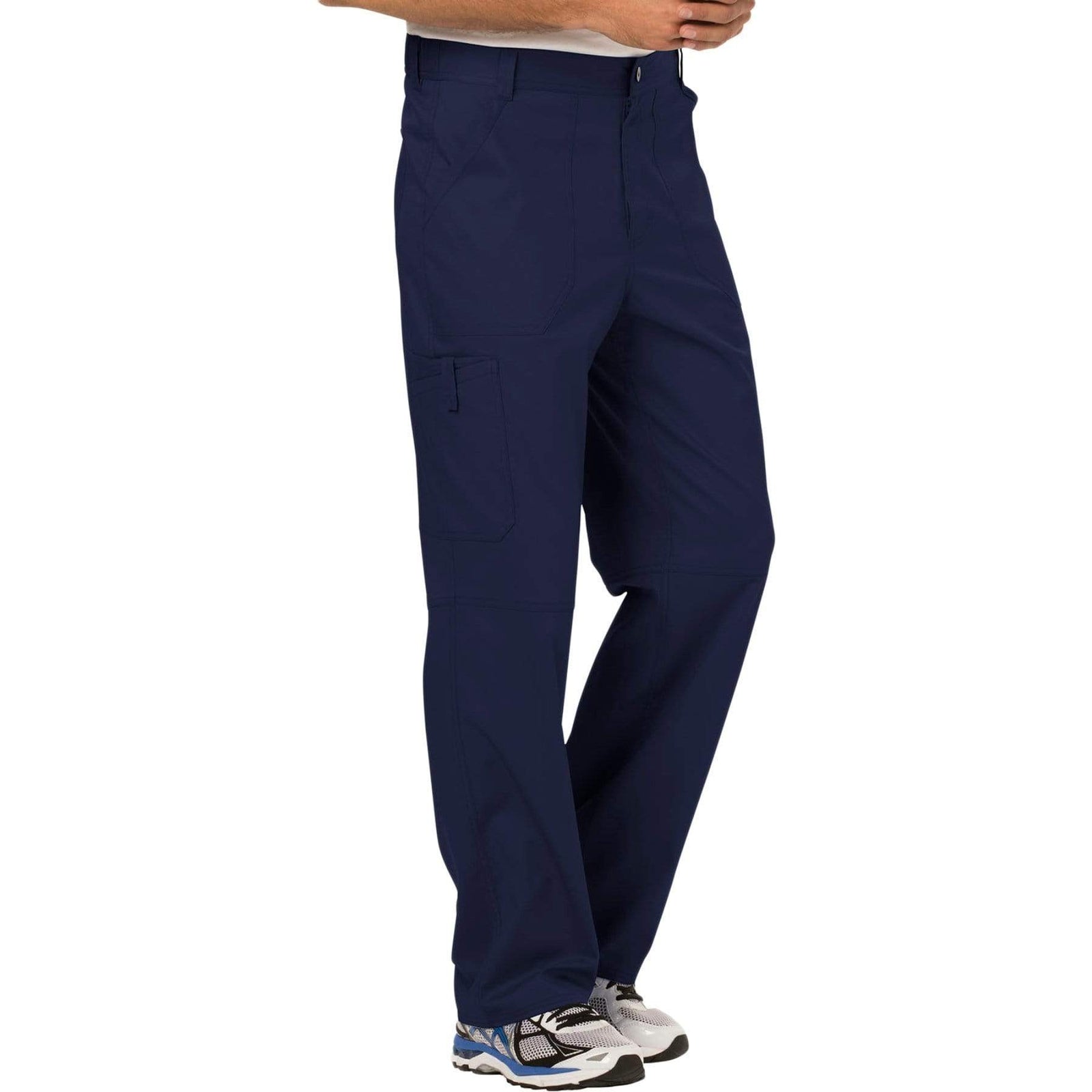 Cherokee Workwear Revolution WW140 Scrubs Pants Men's Fly Front Navy