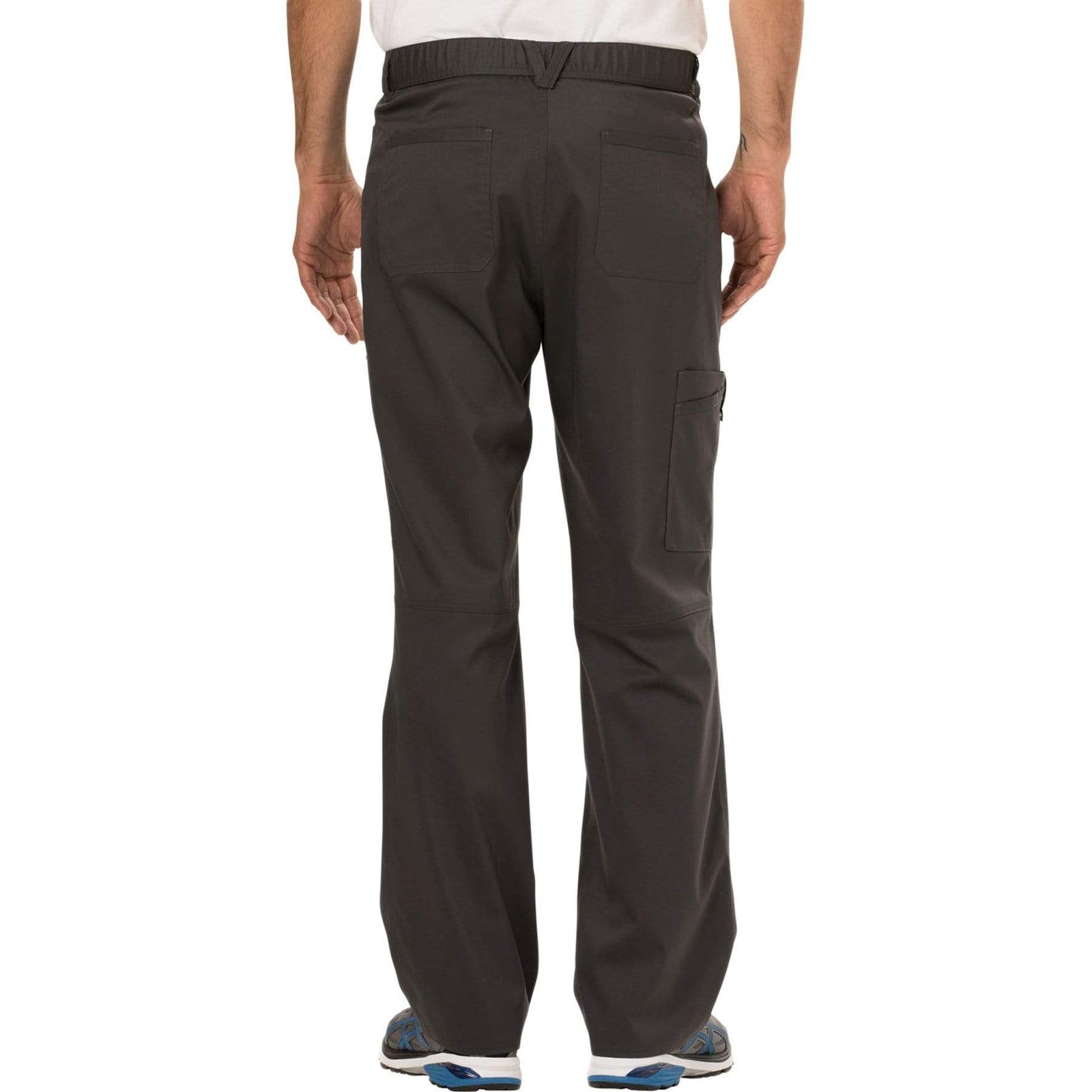 Cherokee Workwear Revolution WW140 Scrubs Pants Men's Fly Front Pewter