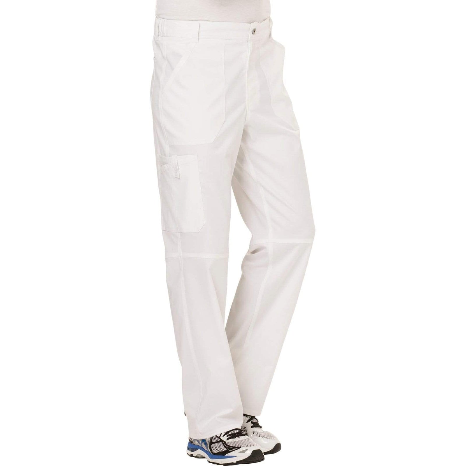 Cherokee Workwear Revolution WW140 Scrubs Pants Men's Fly Front White