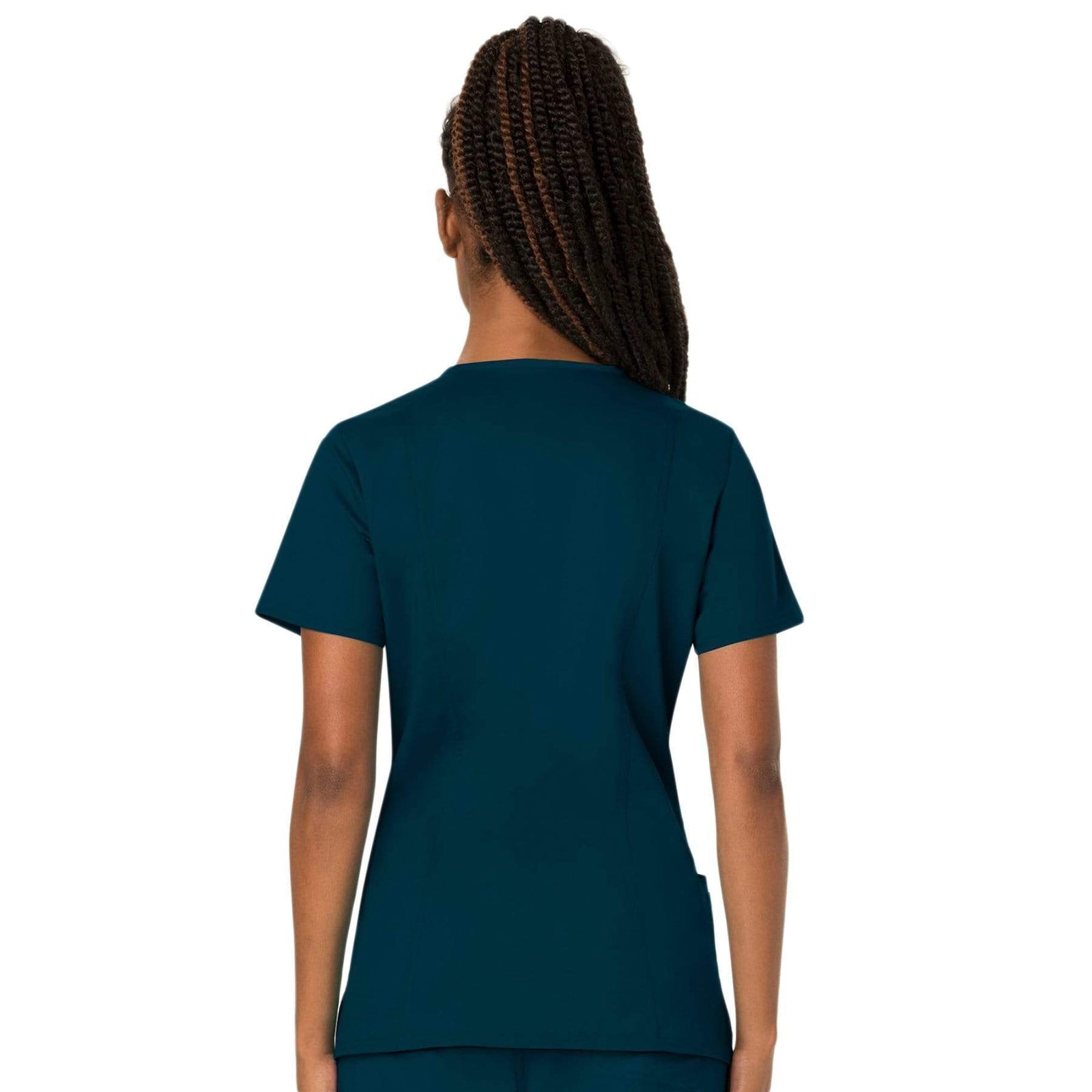 Cherokee Workwear Revolution WW620 Scrubs Top Women's V-Neck Caribbean Blue