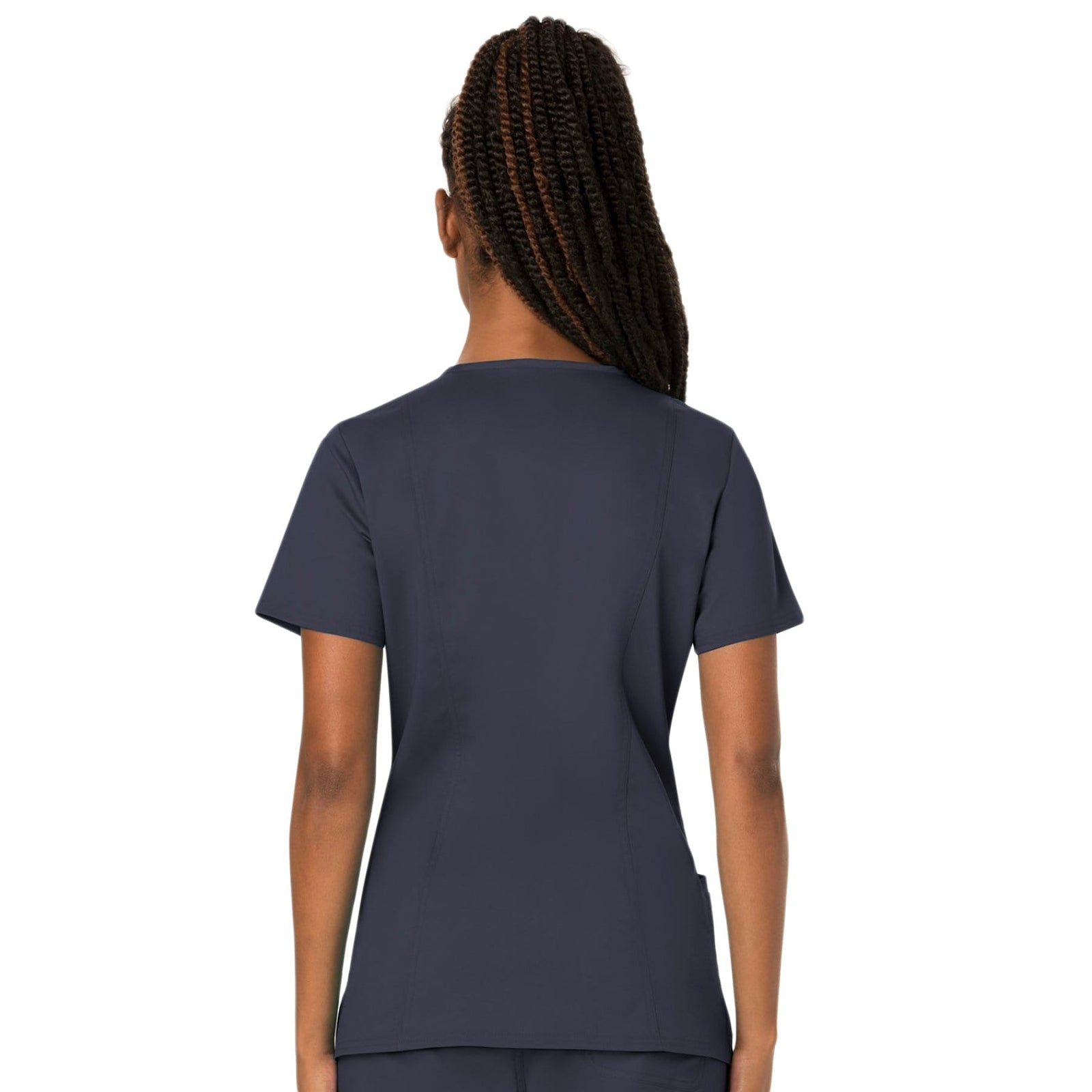 Cherokee Workwear Revolution WW620 Scrubs Top Women's V-Neck Pewter