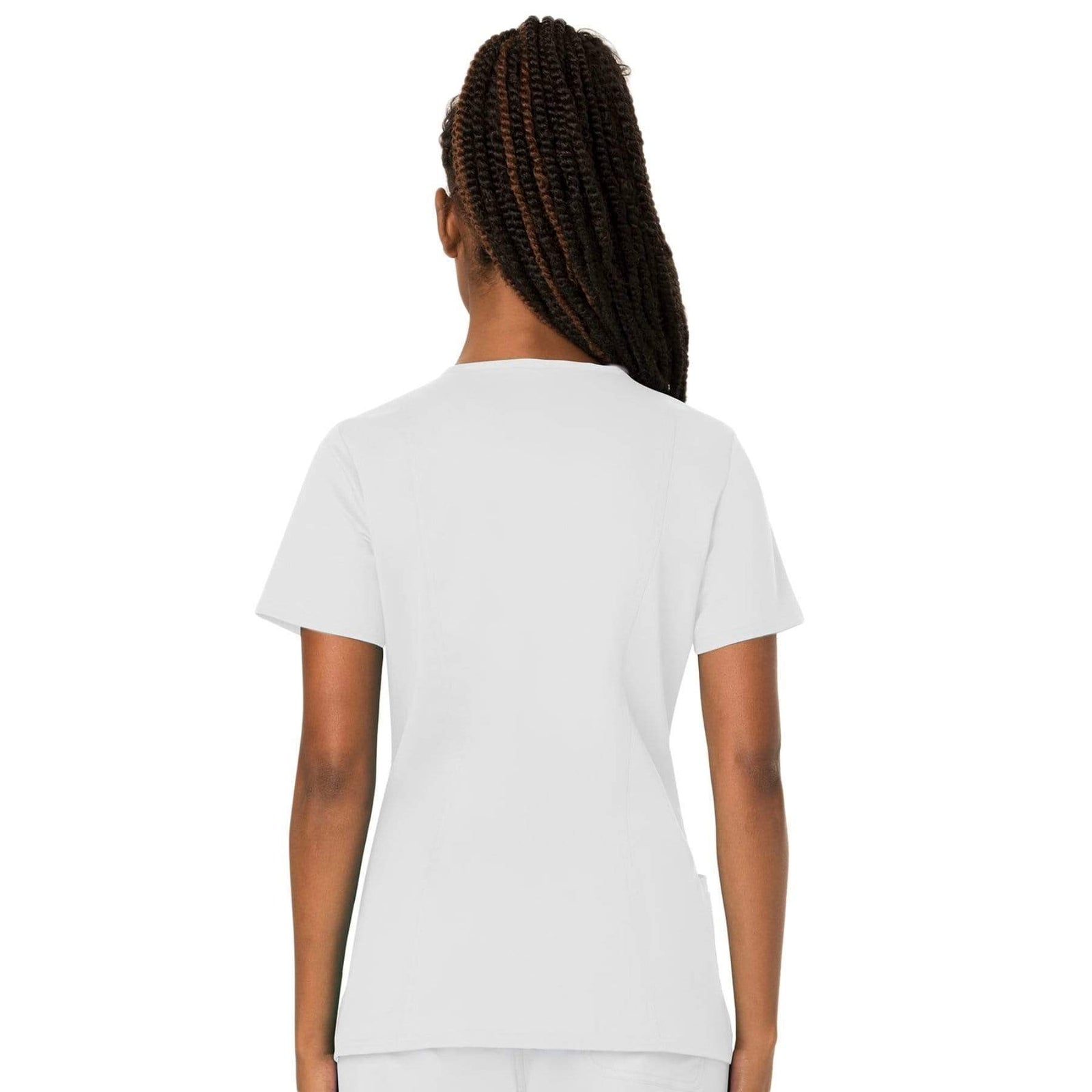 Cherokee Workwear Revolution WW620 Scrubs Top Women's V-Neck White