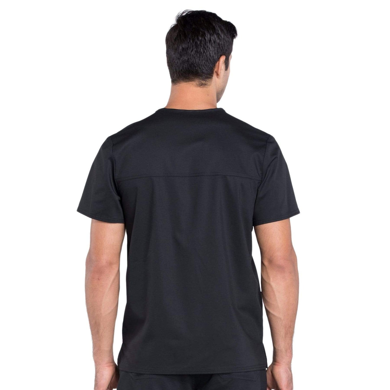 Cherokee Workwear Revolution WW670 Scrubs Top Men's V-Neck Black