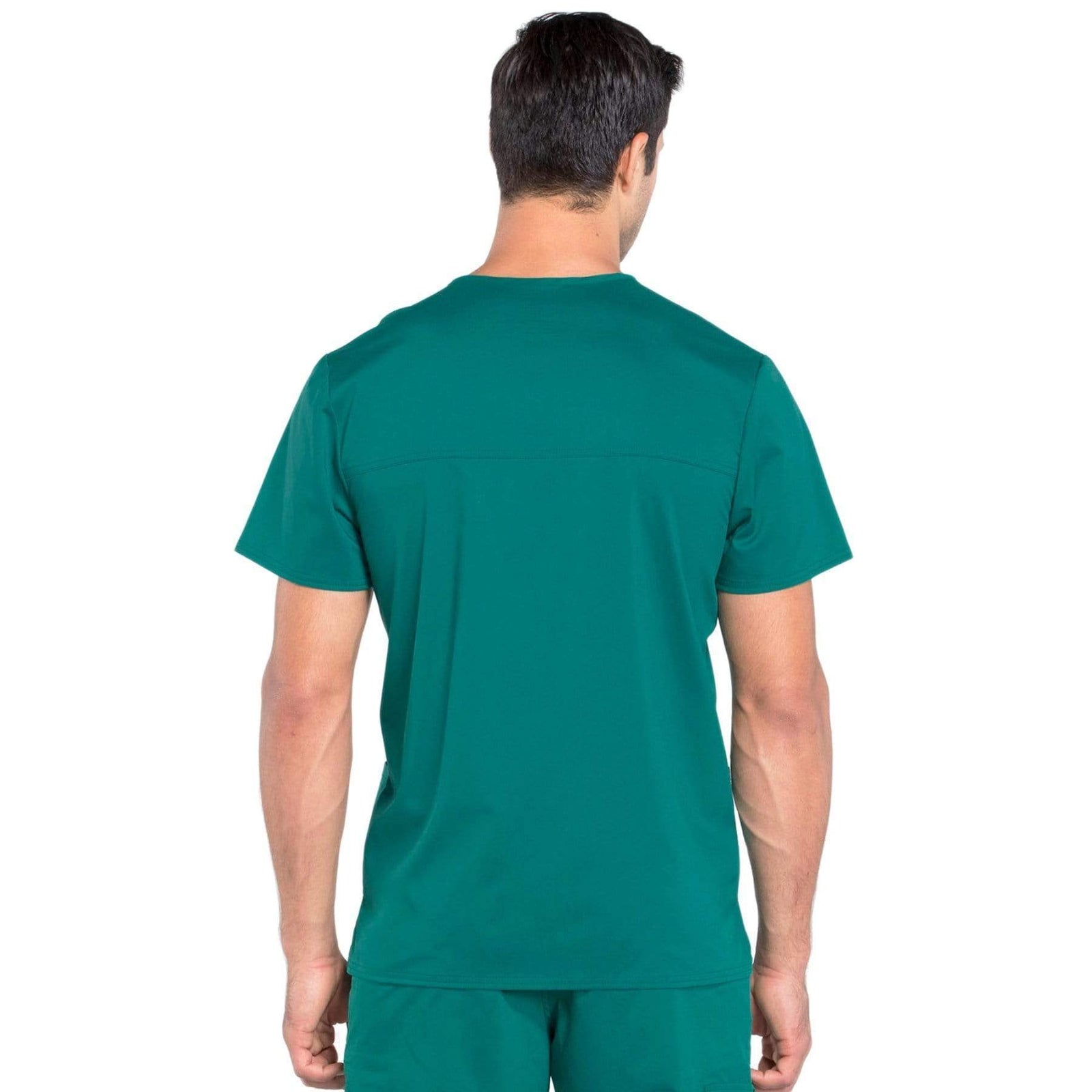 Cherokee Workwear Revolution WW670 Scrubs Top Men's V-Neck Hunter Green