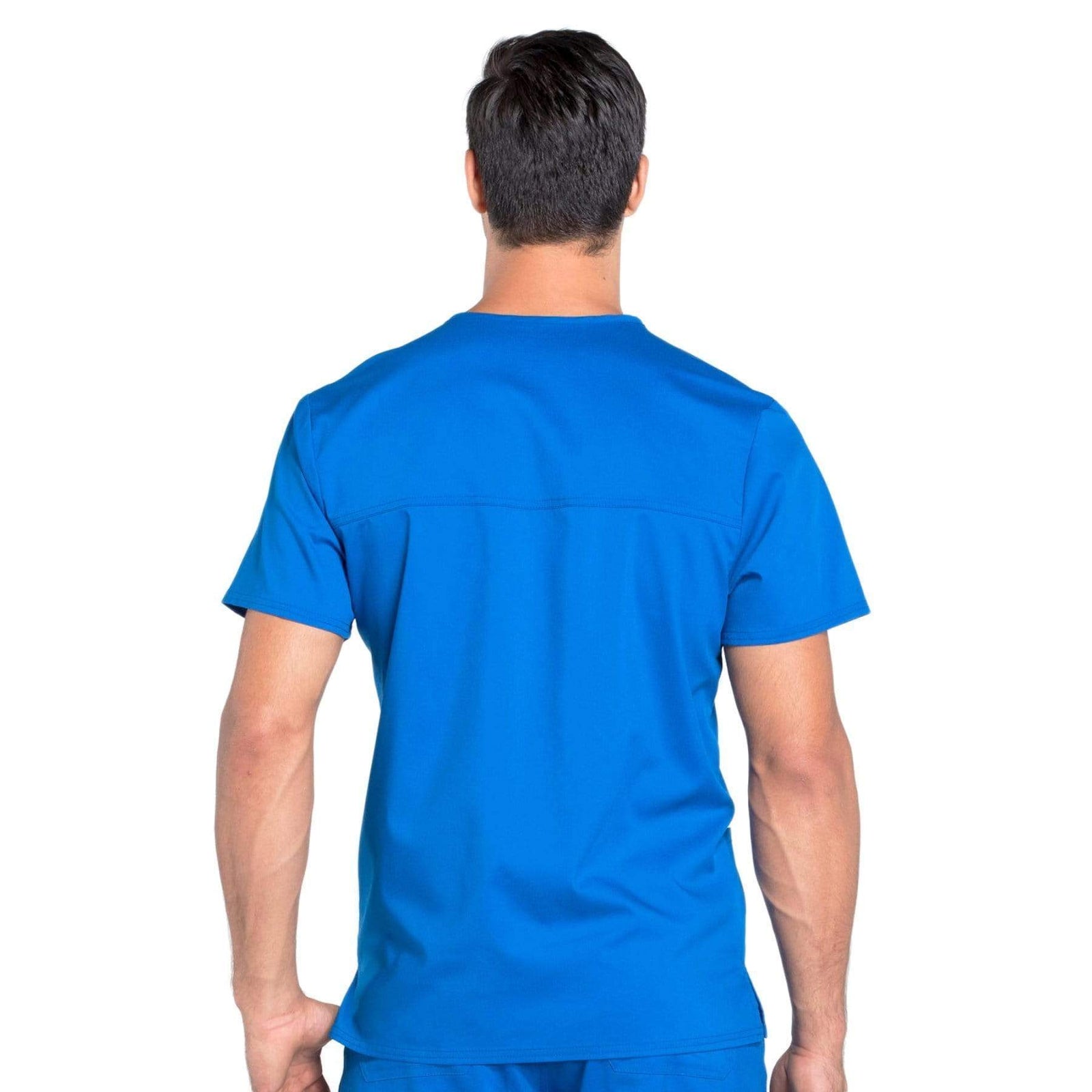 Cherokee Workwear Revolution WW670 Scrubs Top Men's V-Neck Royal