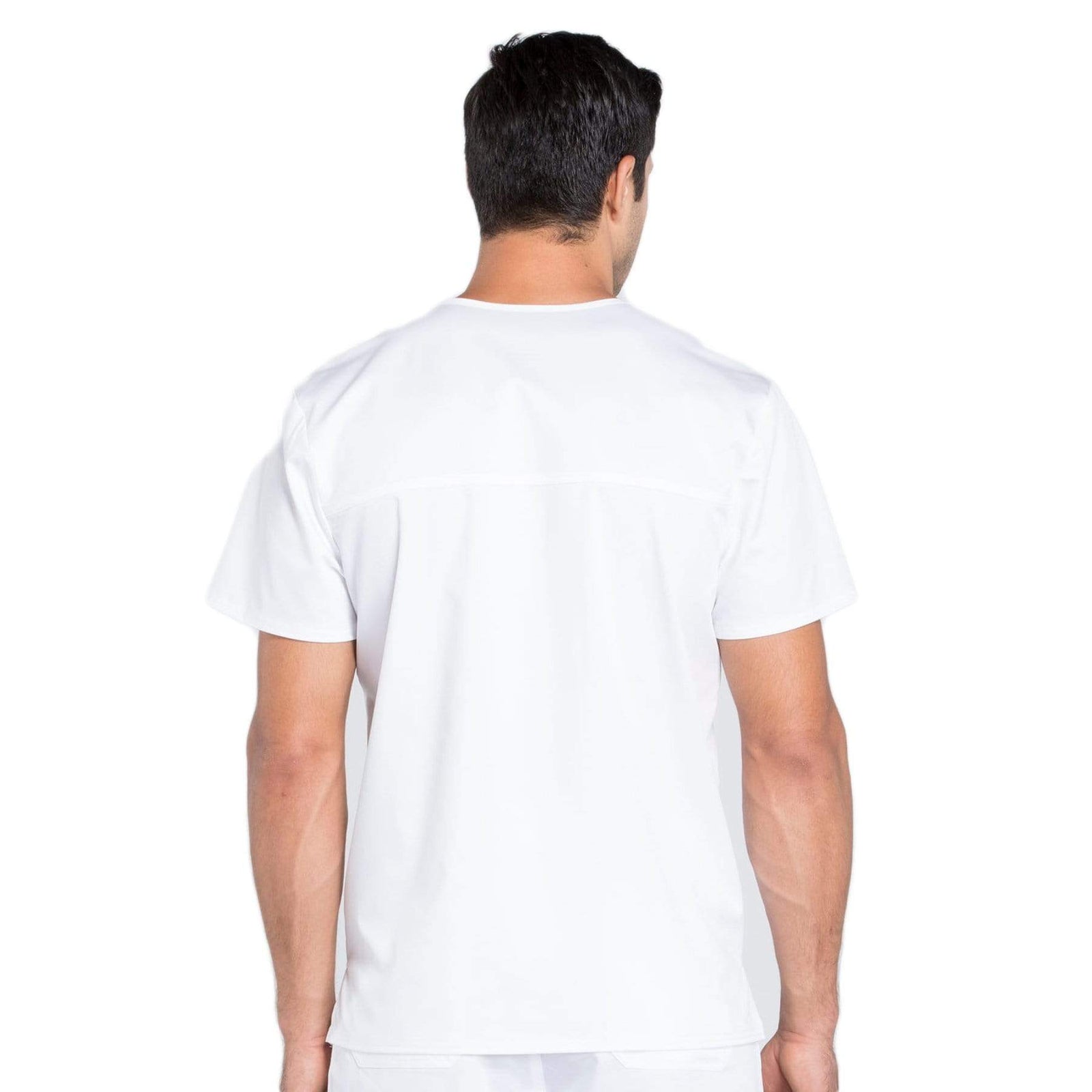 Cherokee Workwear Revolution WW670 Scrubs Top Men's V-Neck White