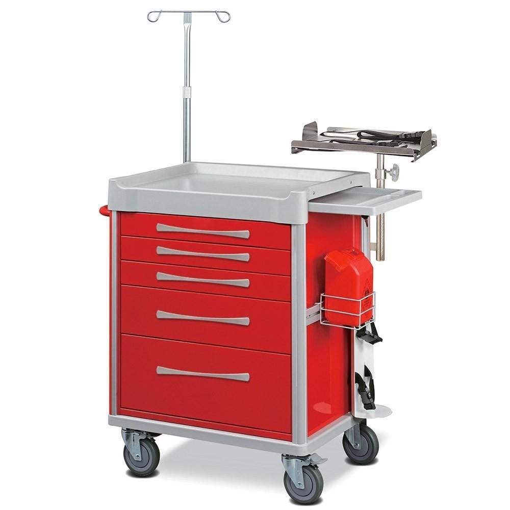 Clinicart 34inch Emergency Cart Red