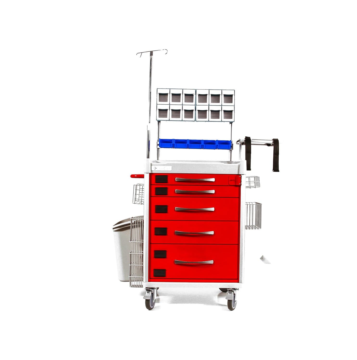 Clinicart 34inch Emergency Cart Red