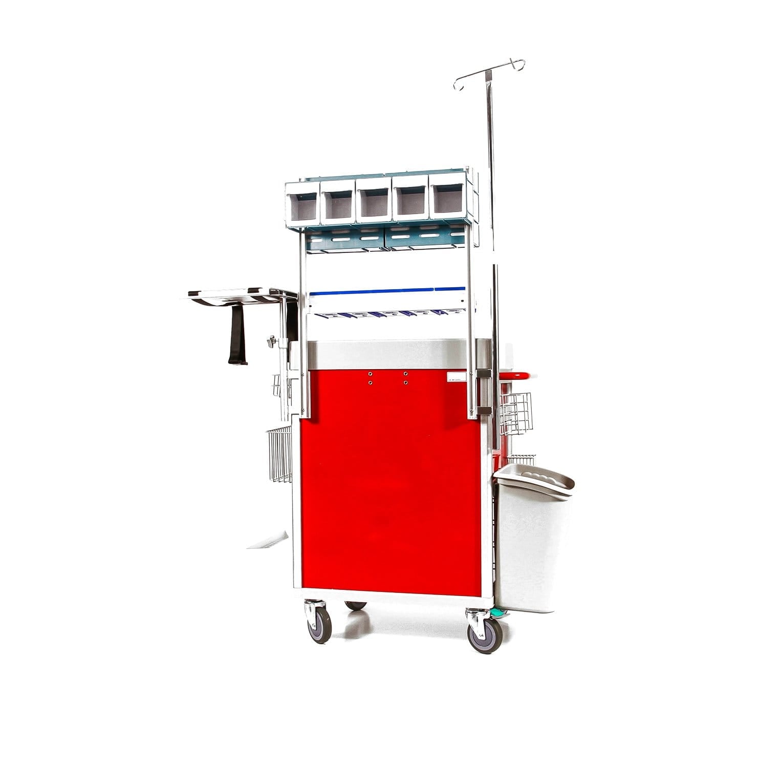 Clinicart 34inch Emergency Cart Red