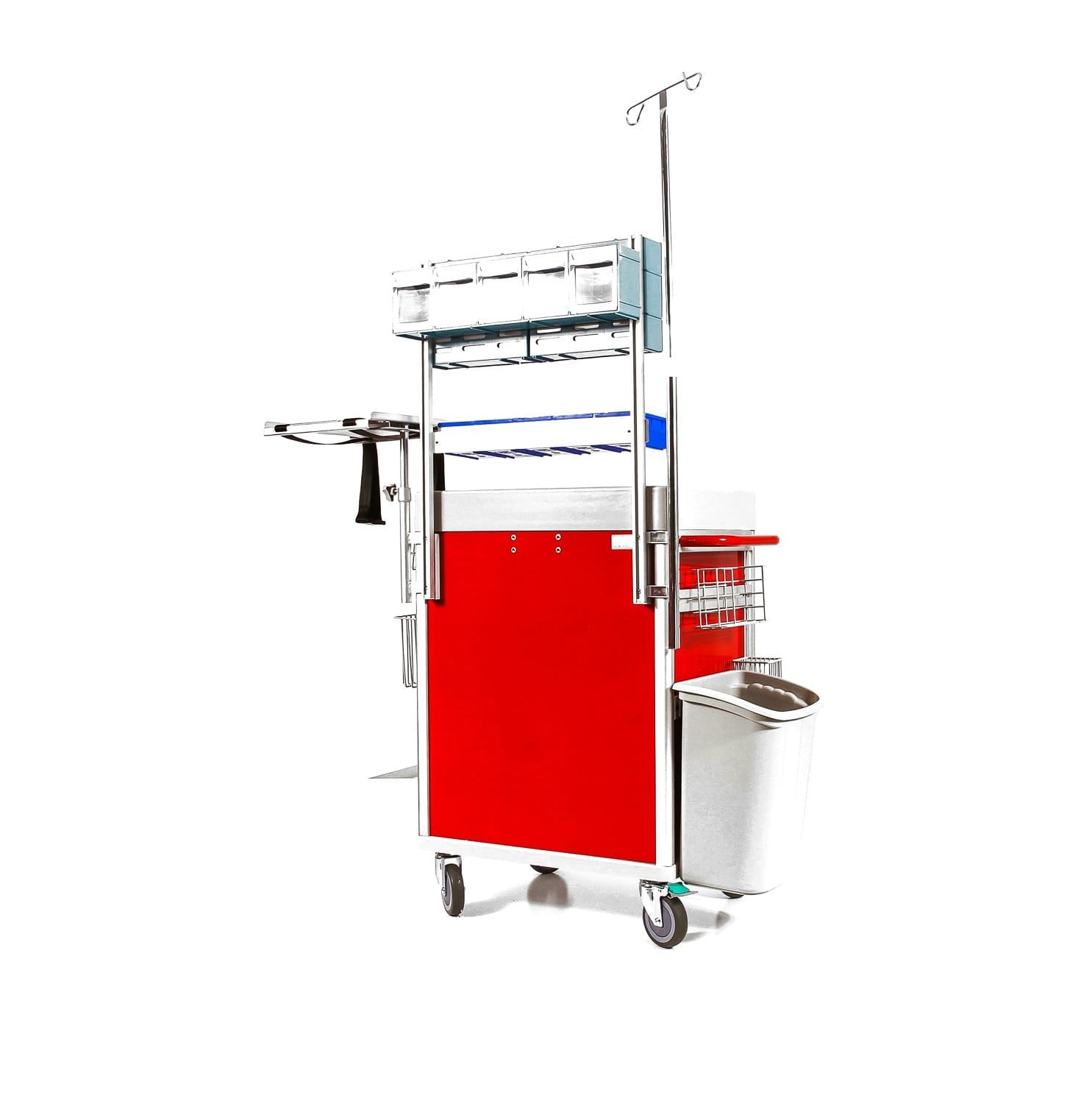 Clinicart 34inch Emergency Cart Red