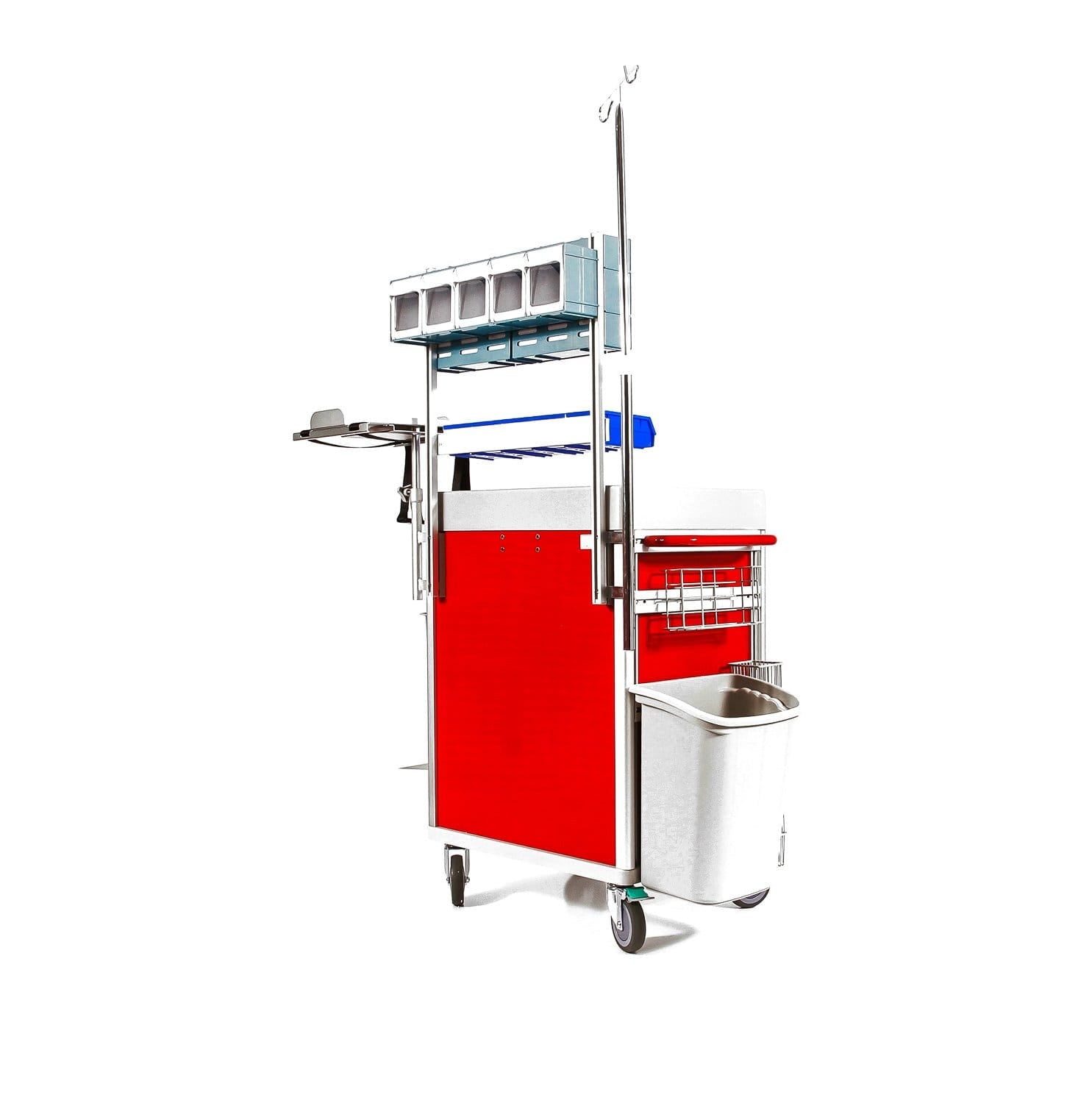 Clinicart 34inch Emergency Cart Red