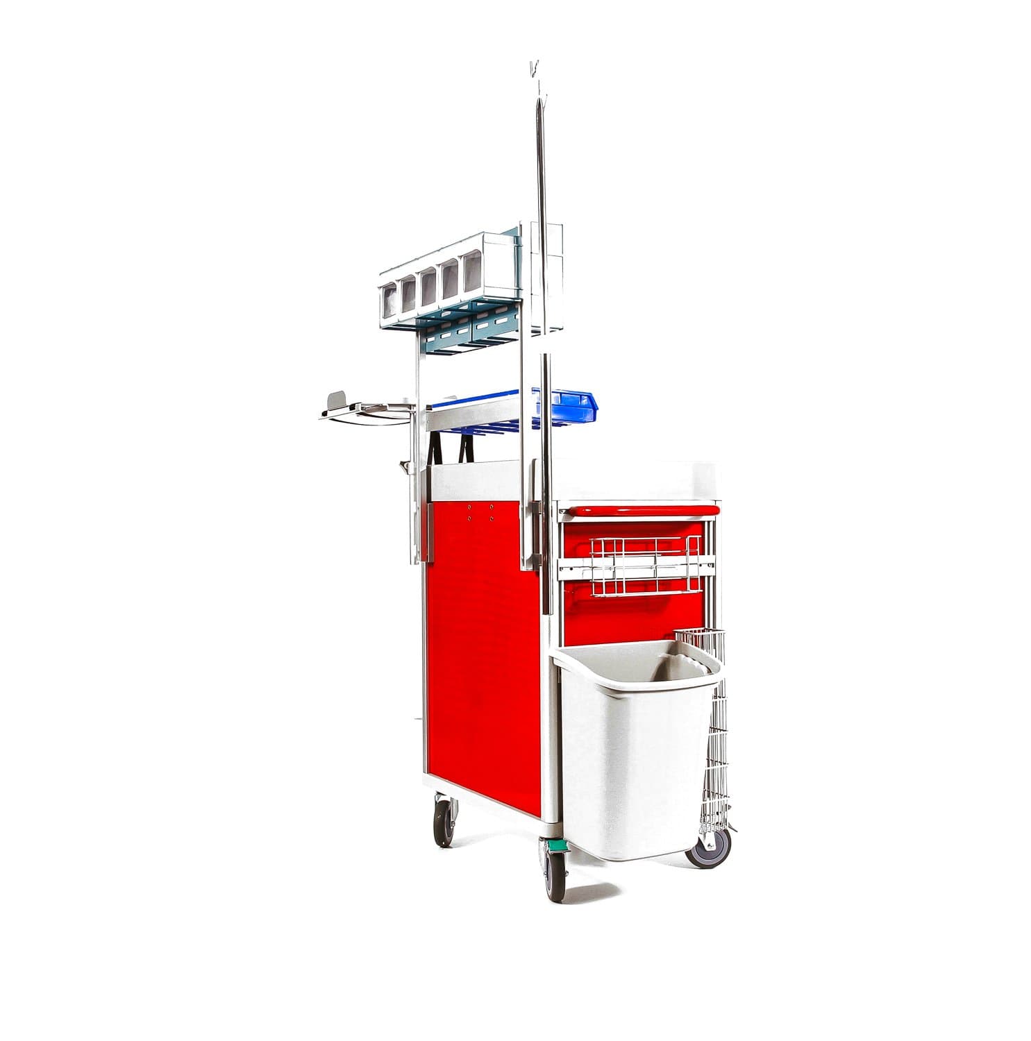 Clinicart 34inch Emergency Cart Red