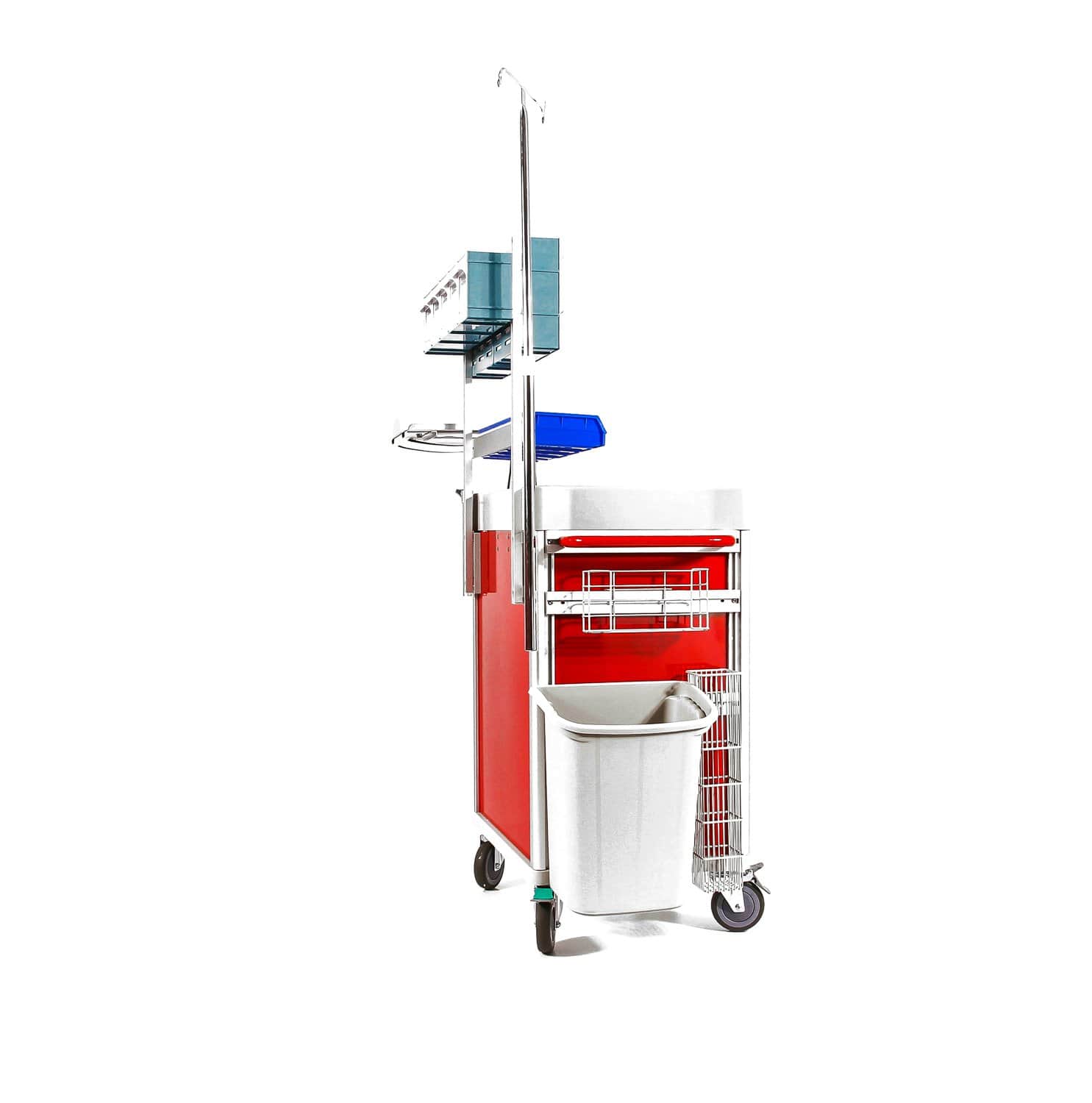Clinicart 34inch Emergency Cart Red