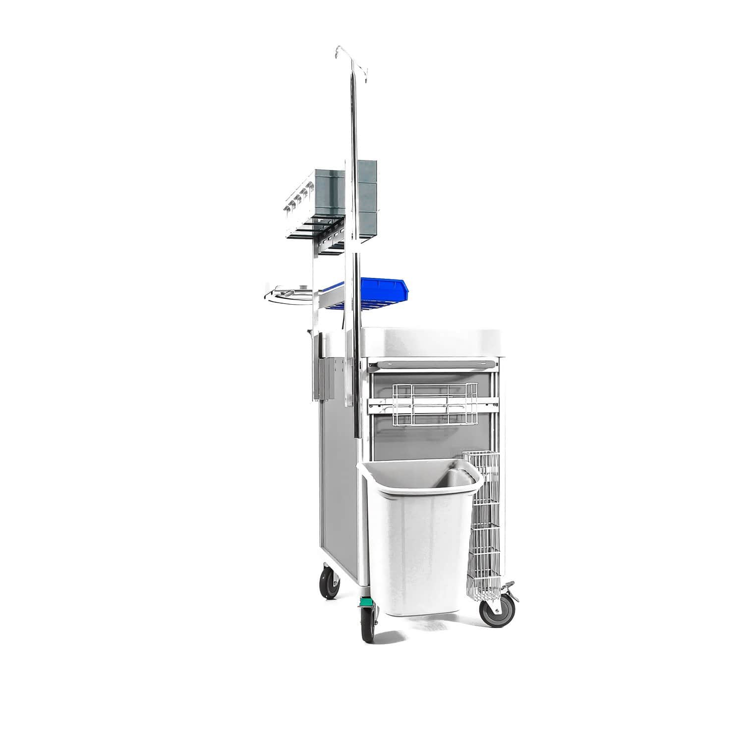 Clinicart 34inch Emergency Cart Silver