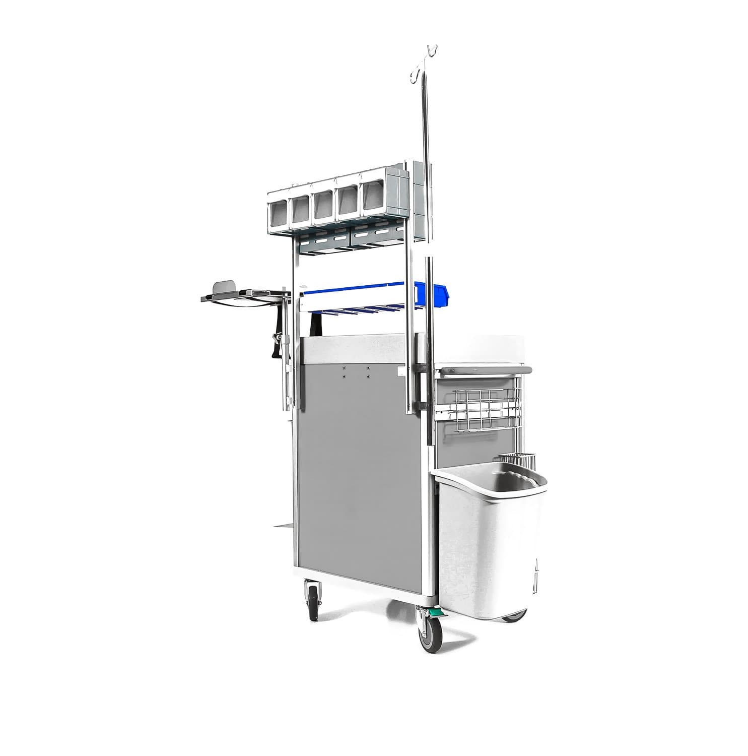 Clinicart 34inch Emergency Cart Silver