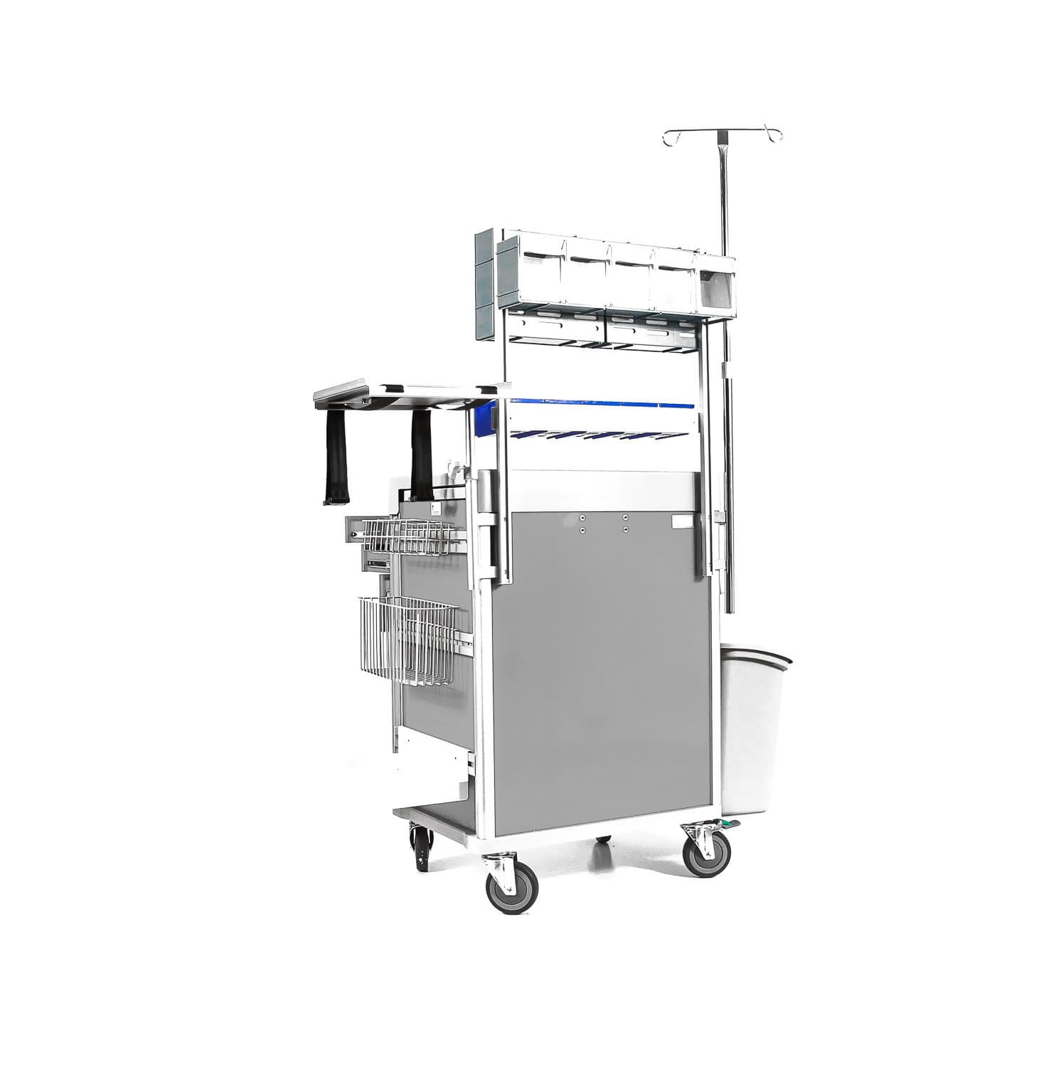 Clinicart 34inch Emergency Cart Silver
