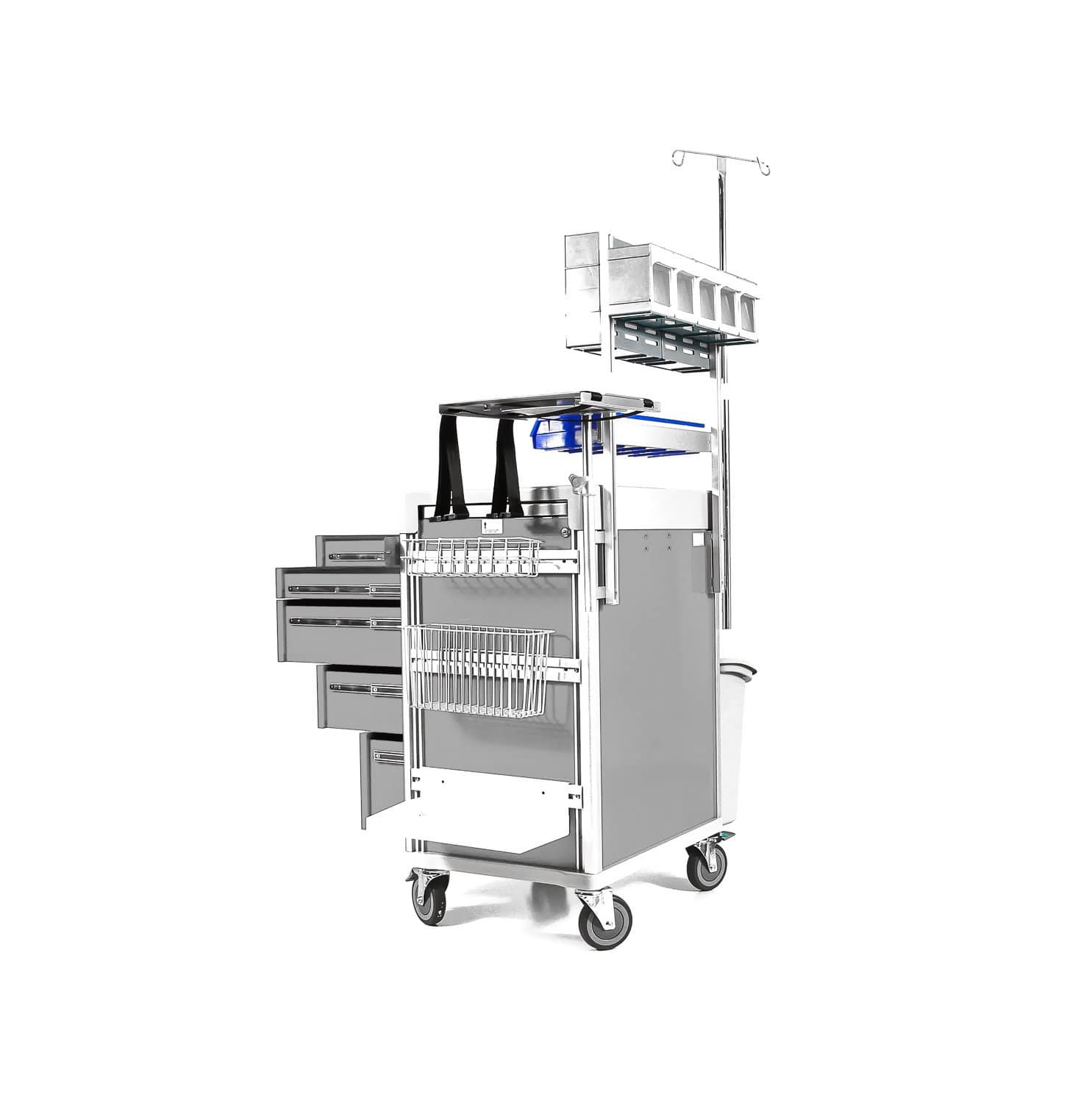 Clinicart 34inch Emergency Cart Silver