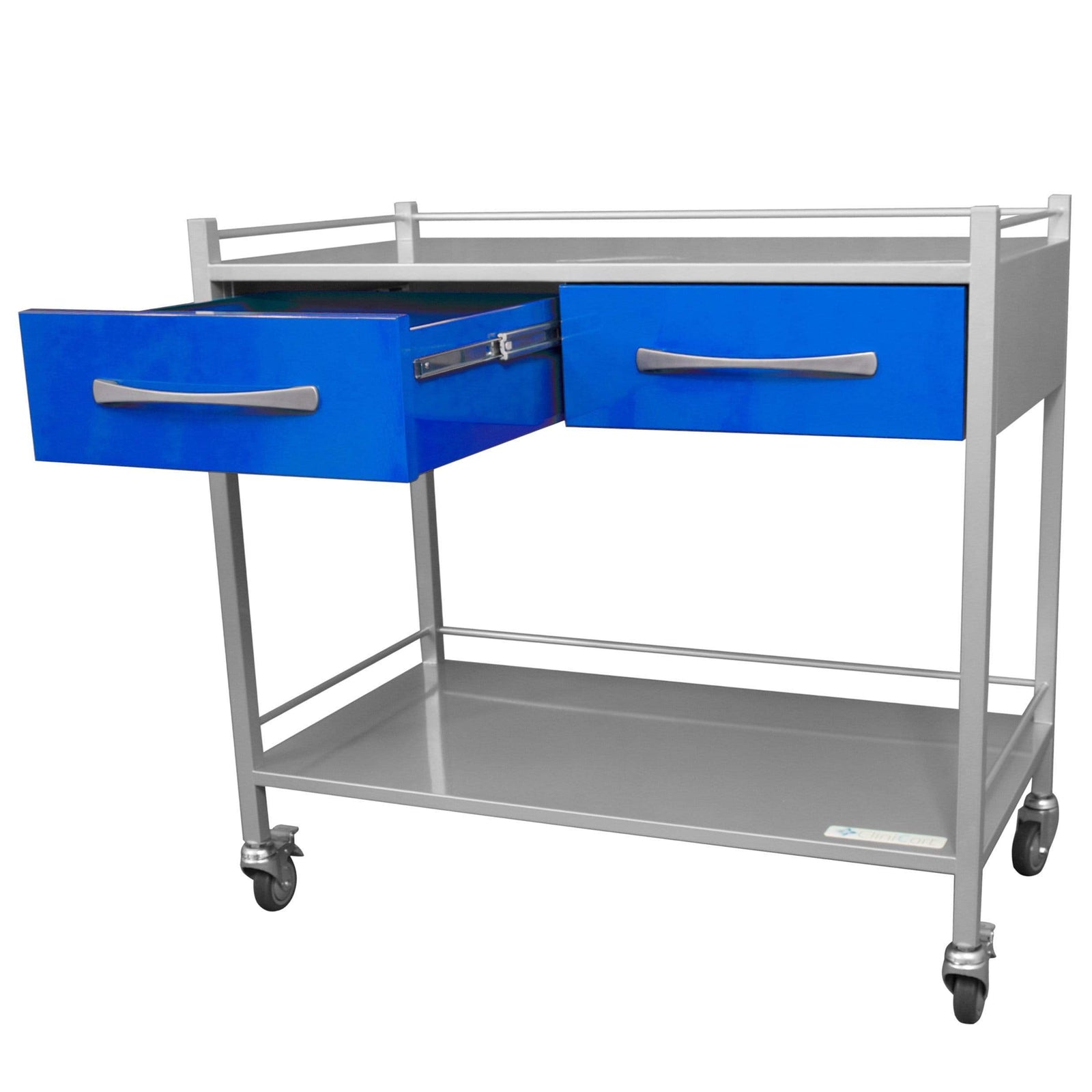 Clinicart Dressing Instrument Trolley 50cm x 100cm 2 Drawers