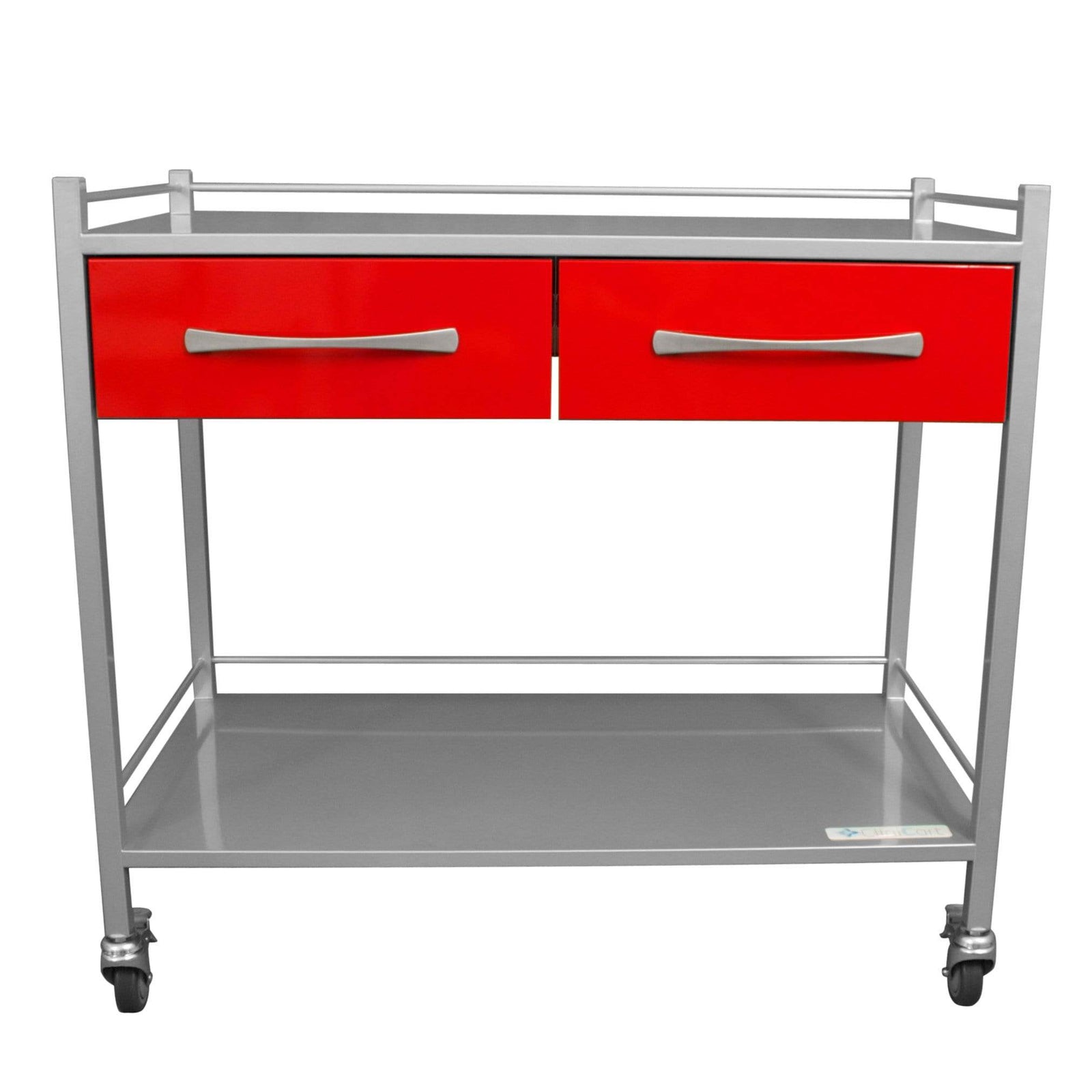Clinicart Dressing Instrument Trolley 50cm x 100cm 2 Drawers