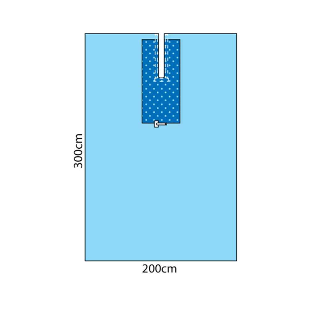 Multigate Drapes & Equipment Covers W/Split / 200cm x 300cm / Sterile Multigate Drape