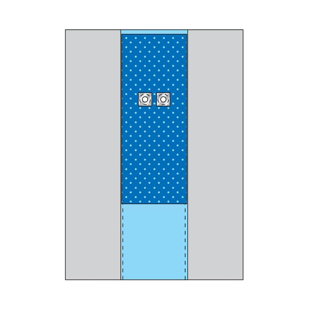 Multigate Drapes & Equipment Covers Femoral Angiography / 199cm x 320cm / Sterile Multigate Drape