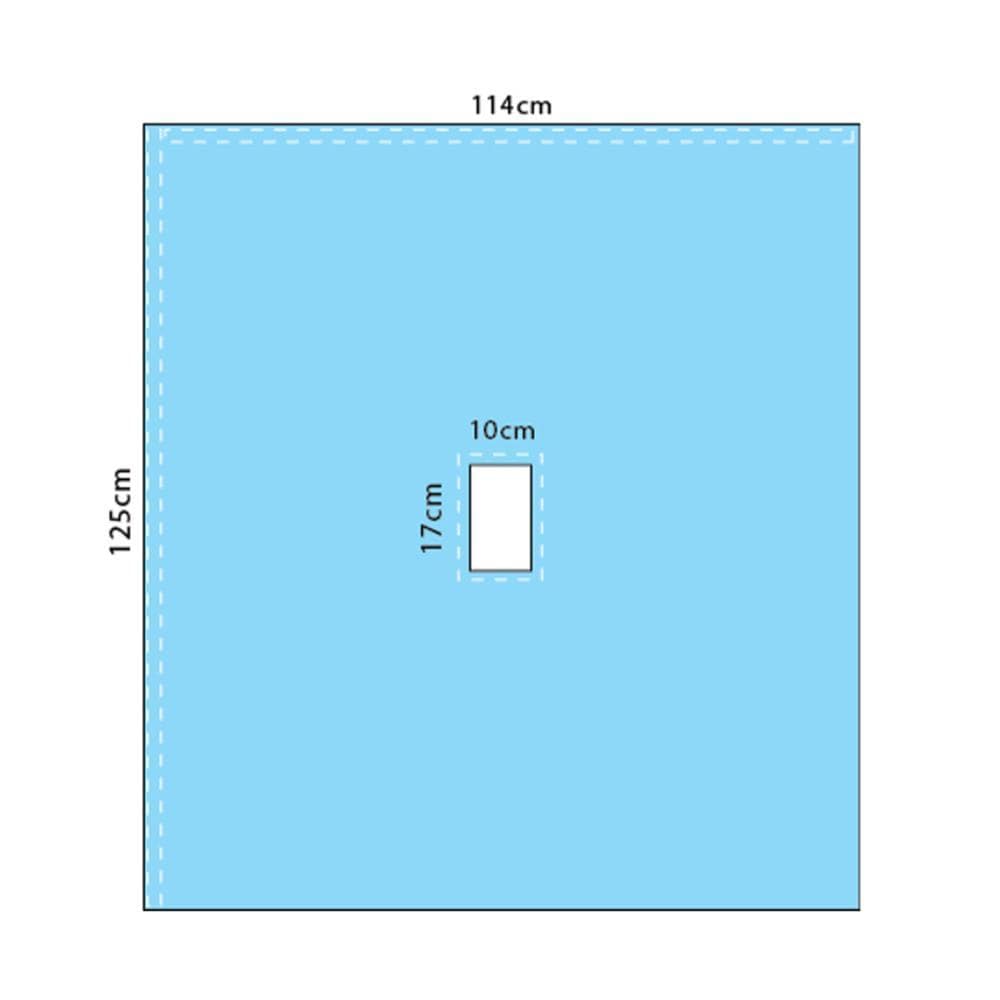 Multigate Drapes & Equipment Covers Epidural Drape Clr PE W/Adh Sur & Cnr / 114cm x 125cm / Sterile Multigate Drape