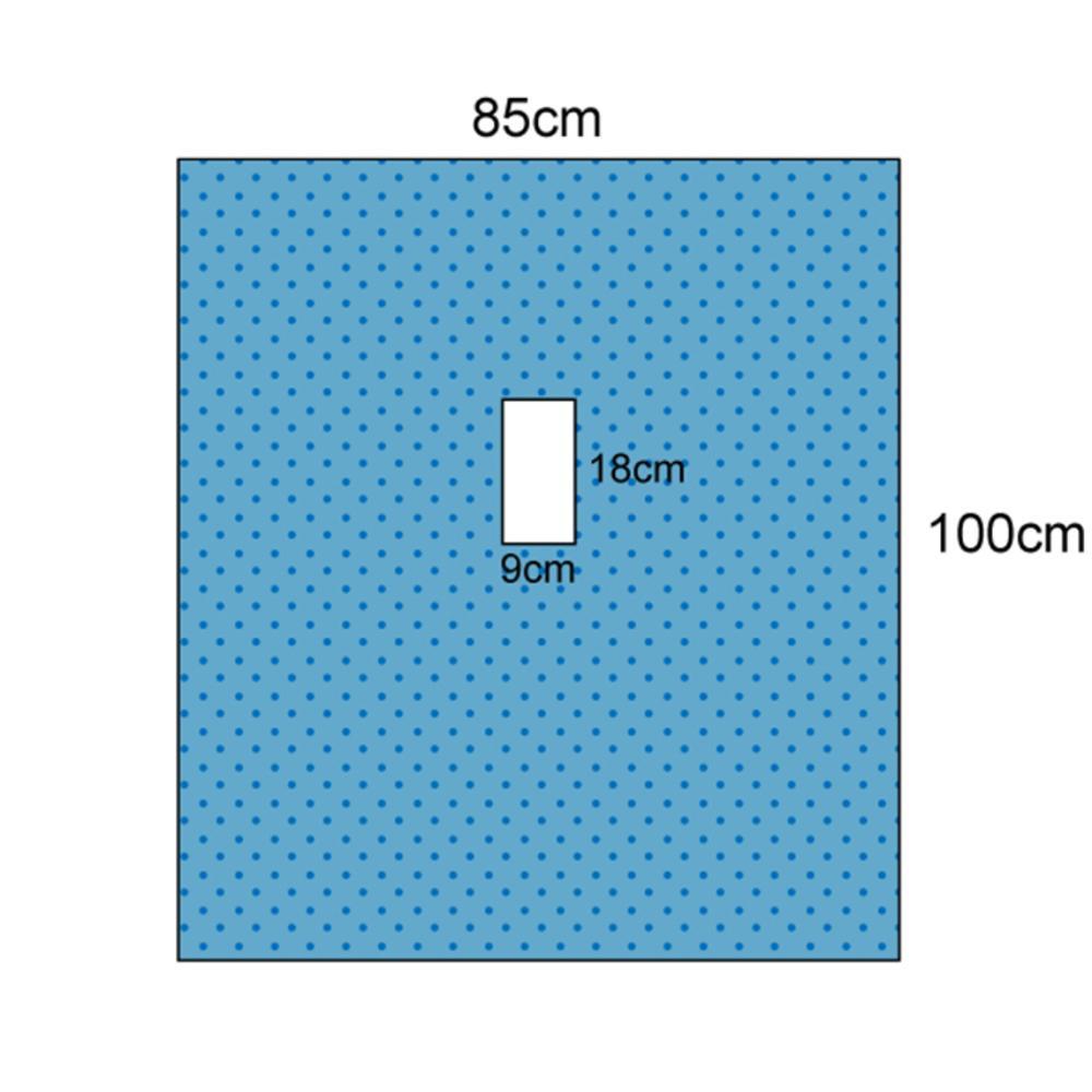Multigate Drapes & Equipment Covers Fenestrated Drape / 85cm x 100cm / Sterile Multigate Drape