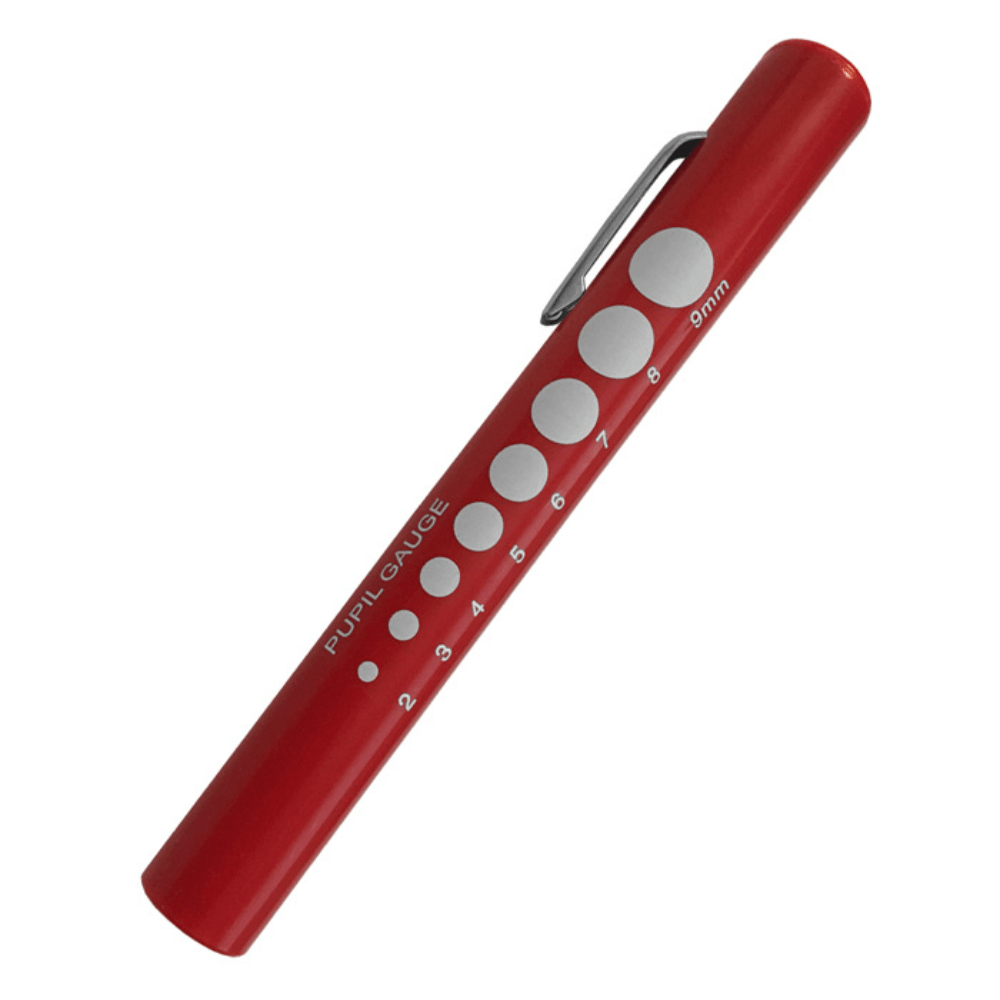Prestige Medical Disposable Penlights Red Prestige Pupil Gauge Disposable Penlight