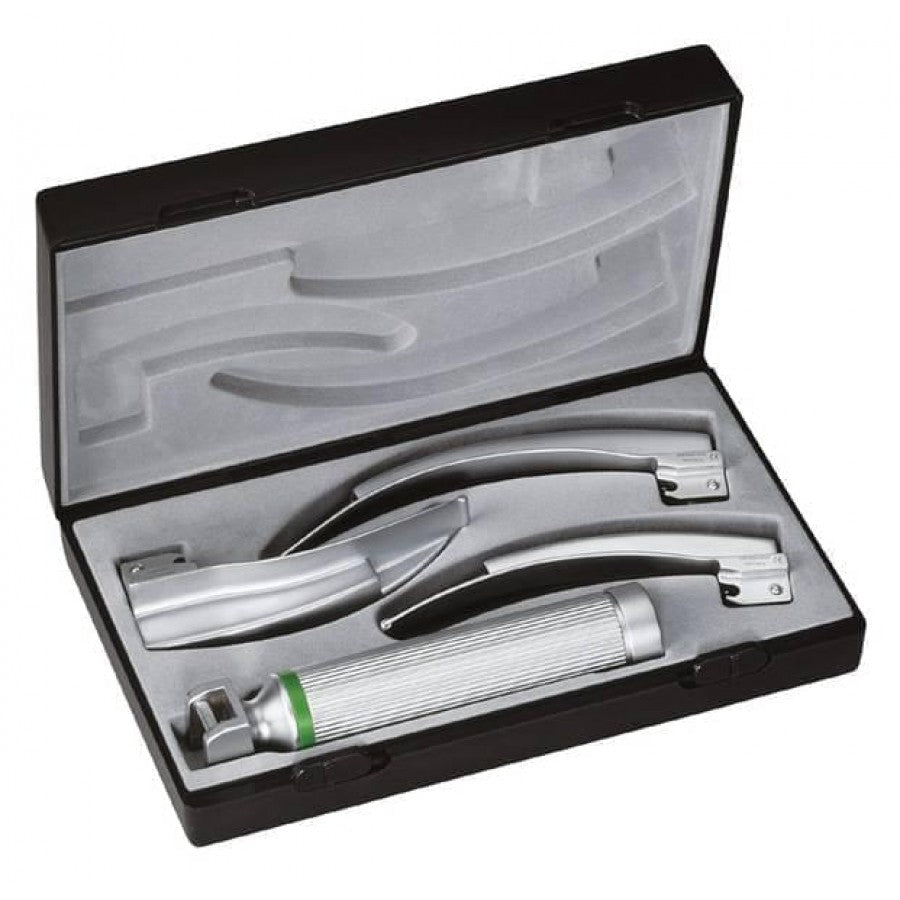 Riester Ri-Integral Macintosh F.O. Laryngoscope Set with C Handle + Ri-Accu L + Ri-Charger L