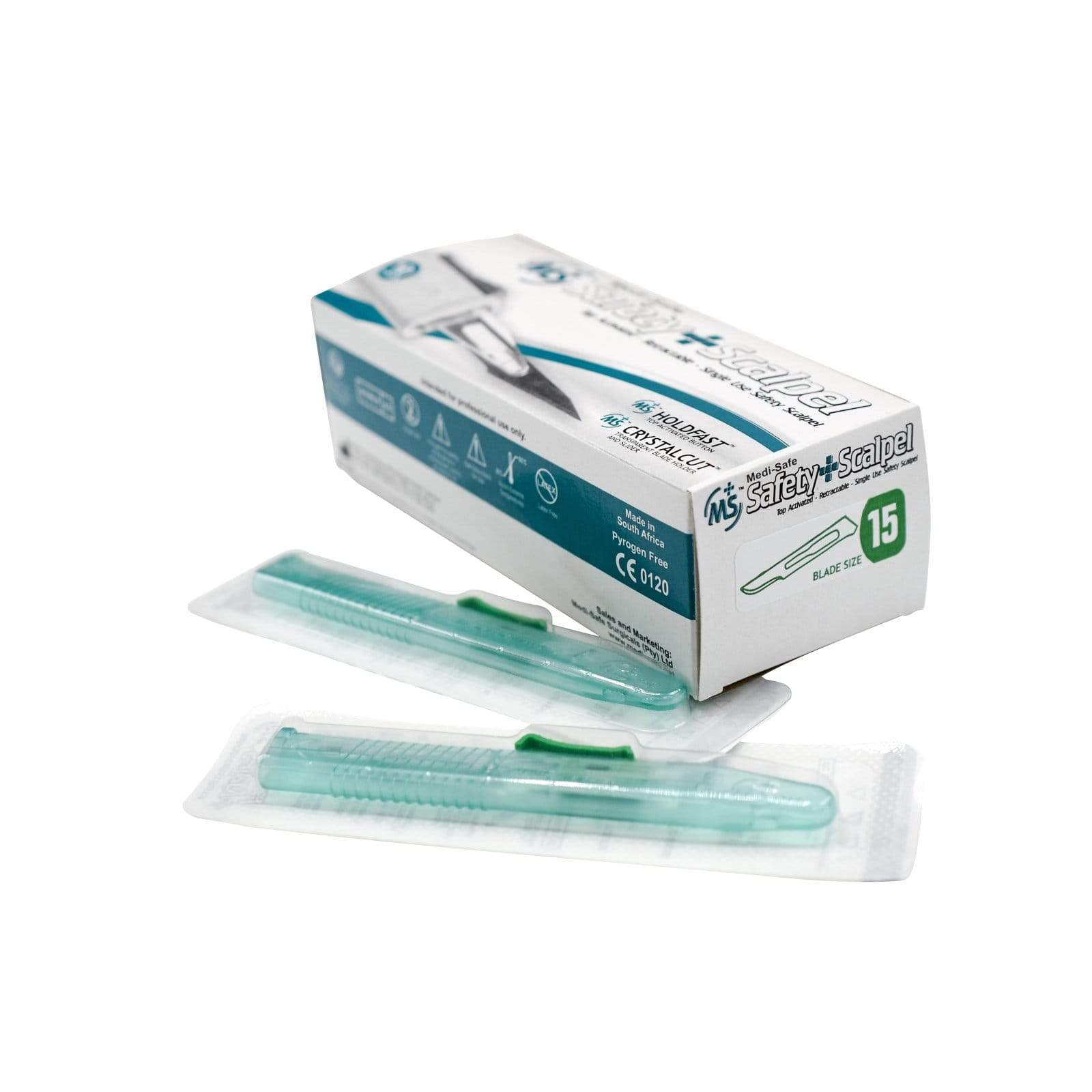 SMI Surgical Instruments Size 15 Safety Scalpel Stainless Steel Blade