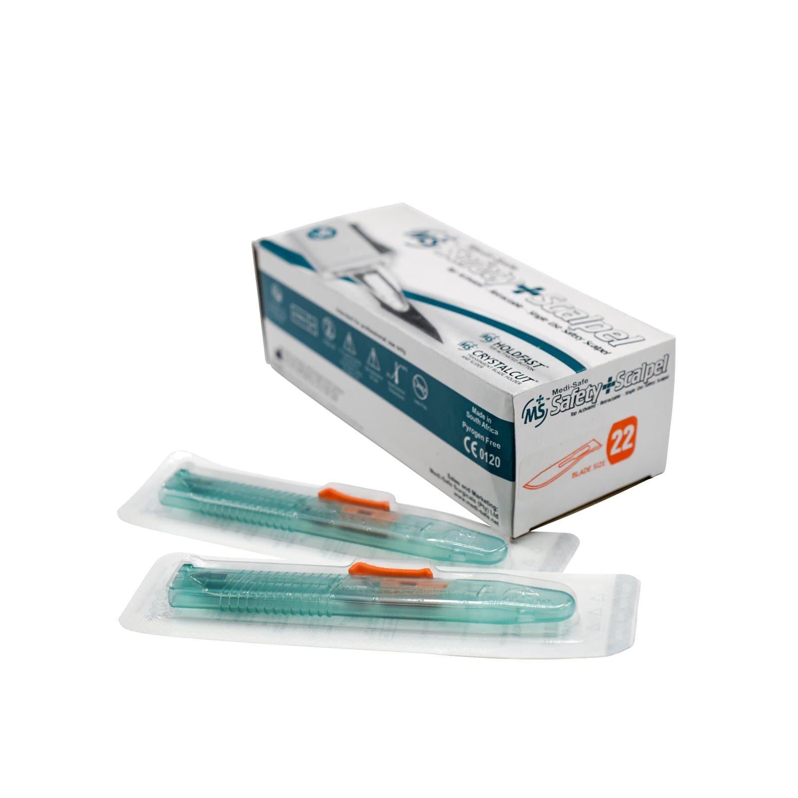 SMI Surgical Instruments Size 22 Safety Scalpel Stainless Steel Blade