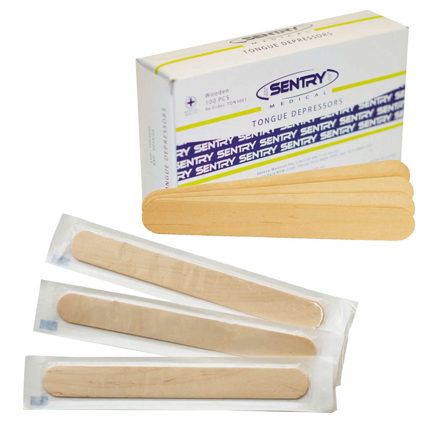 Sentry Tongue Depressor Wooden