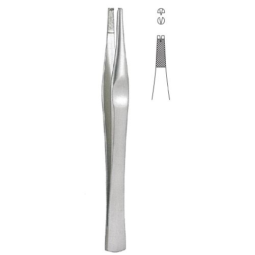 Forcep, Lane Tissue, 1x2teeth, 14cm