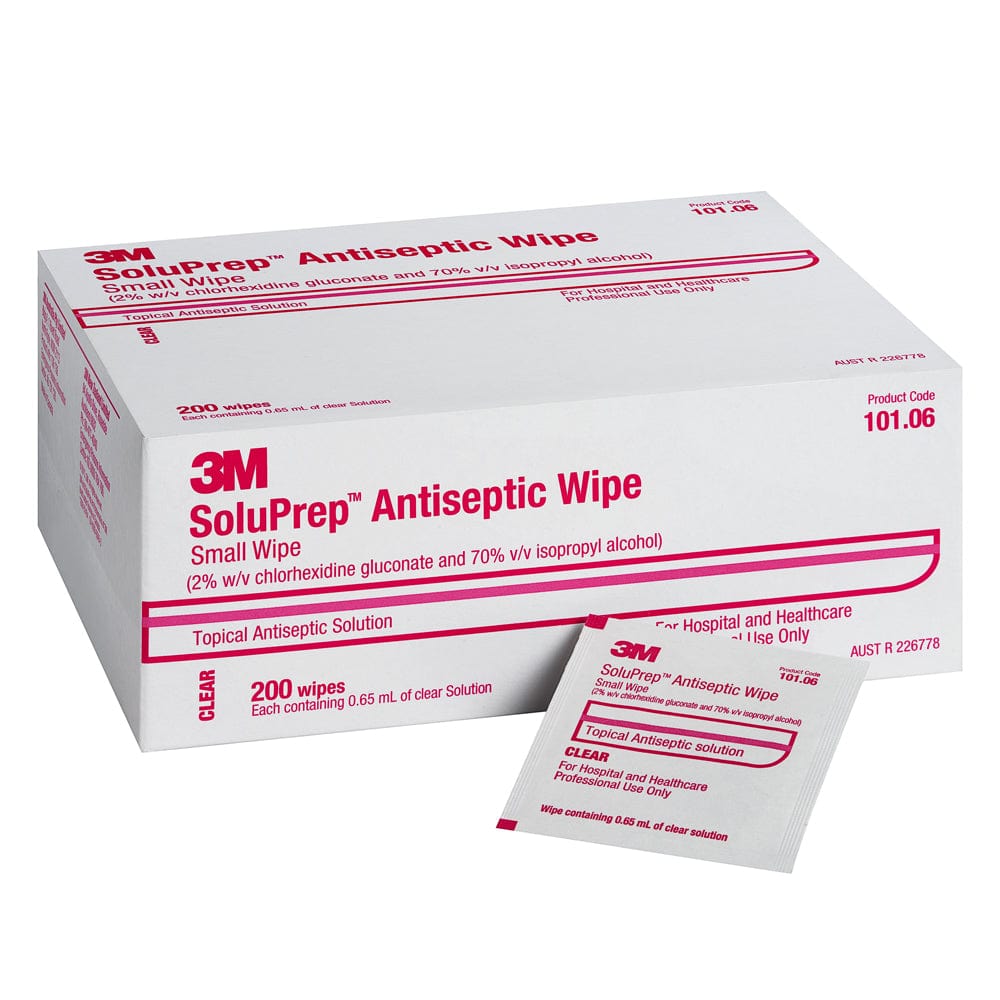 3M Healthcare Skin Preparation Antiseptic Small Wipe / 200 3M SoluPrep Antiseptic Solutions