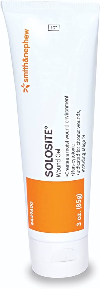 Smith and Nephew Solosite Wound Gel 50g - Hydrogel Dressing for Moist Wound Heal