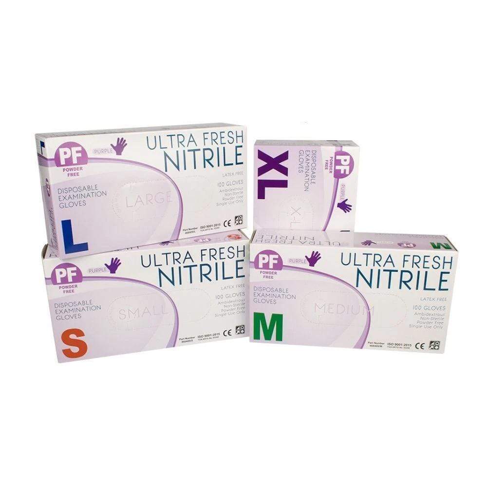 Ultra Fresh / Techtile Powder Free Nitrile Gloves