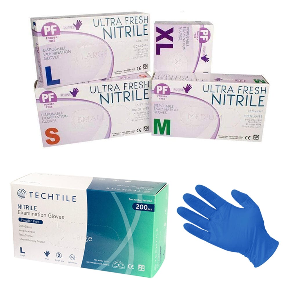 Ultra Fresh / Techtile Powder Free Nitrile Gloves