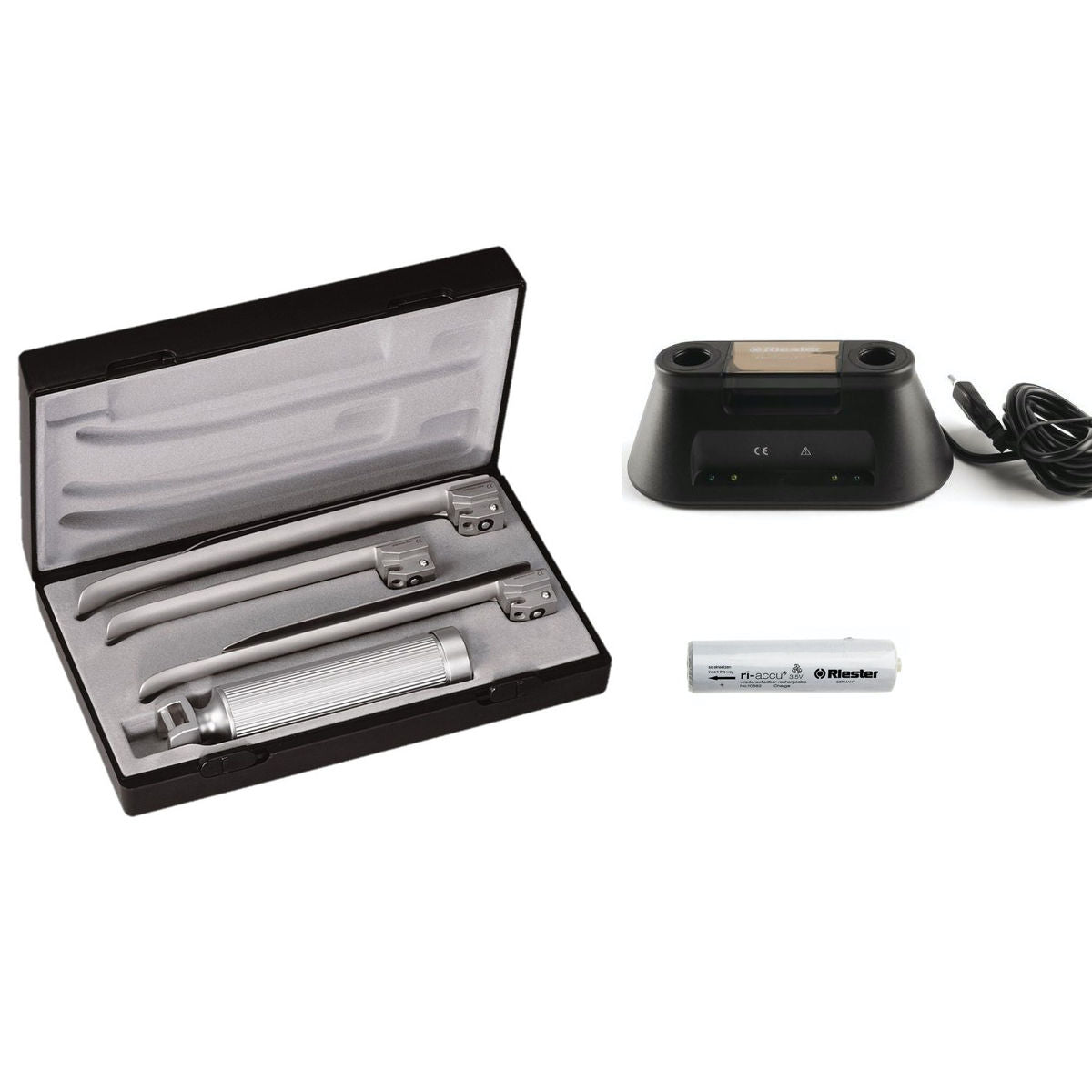 Riester Ri-Standard Miller Set with C Handle & Blades 2, 3, 4