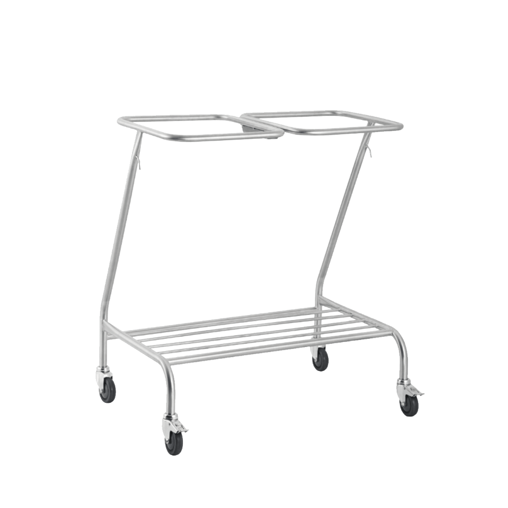 304 Stainless Steel Double Linen Trolley