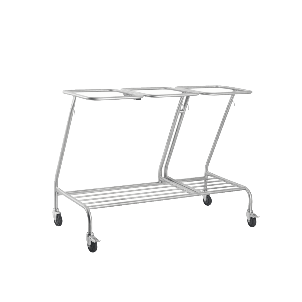304 Stainless Steel Triple Linen Trolley