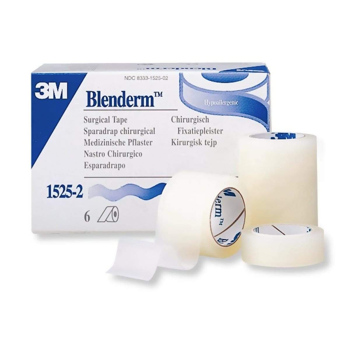 3M Blenderm Surgical Tape Clear Plastic Hypo-Allergenic with Surgical Tape